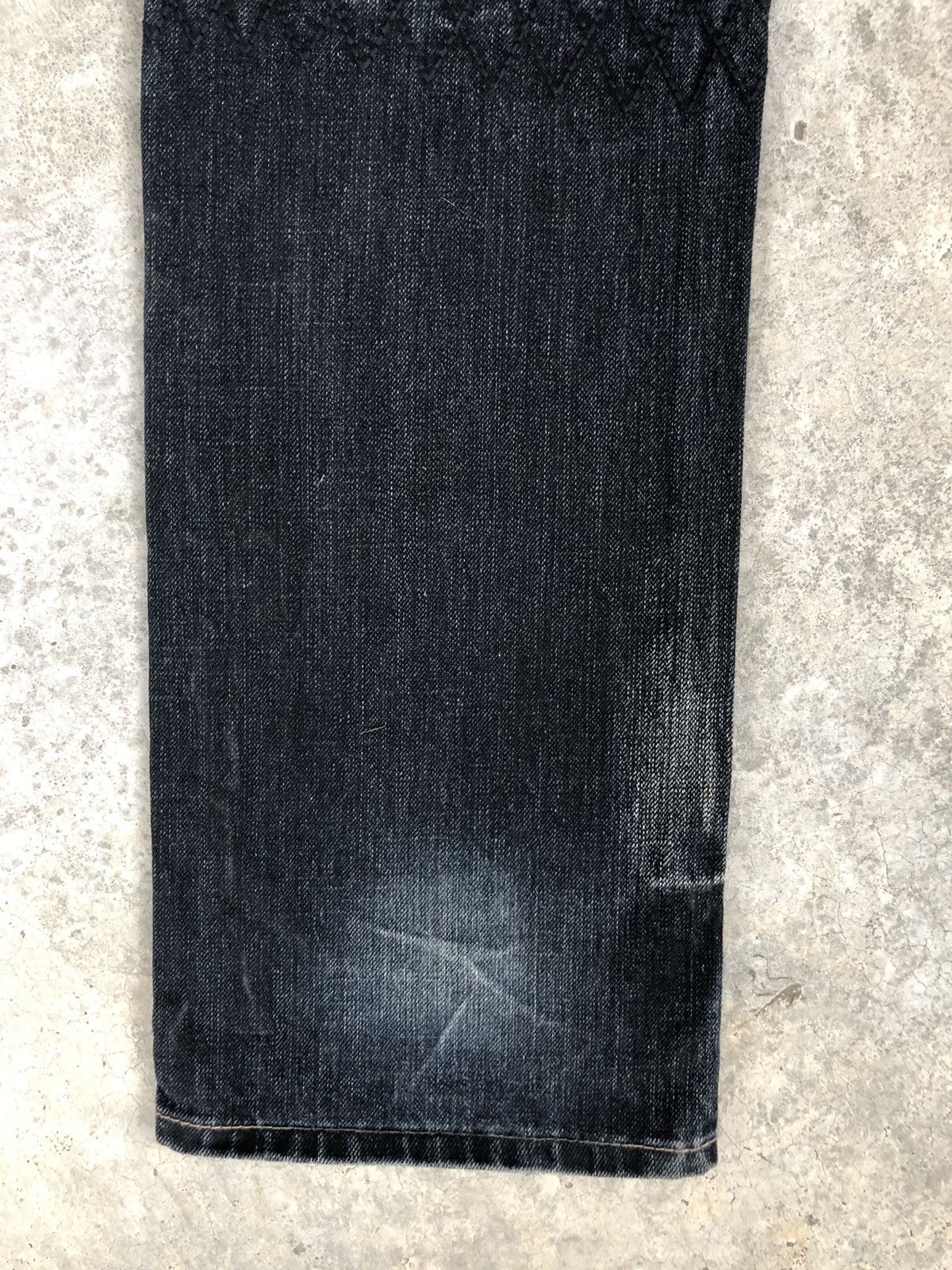 PPFM PPFM Double Waist Distressed Denim Punk Style Size US 33 - 10 Thumbnail