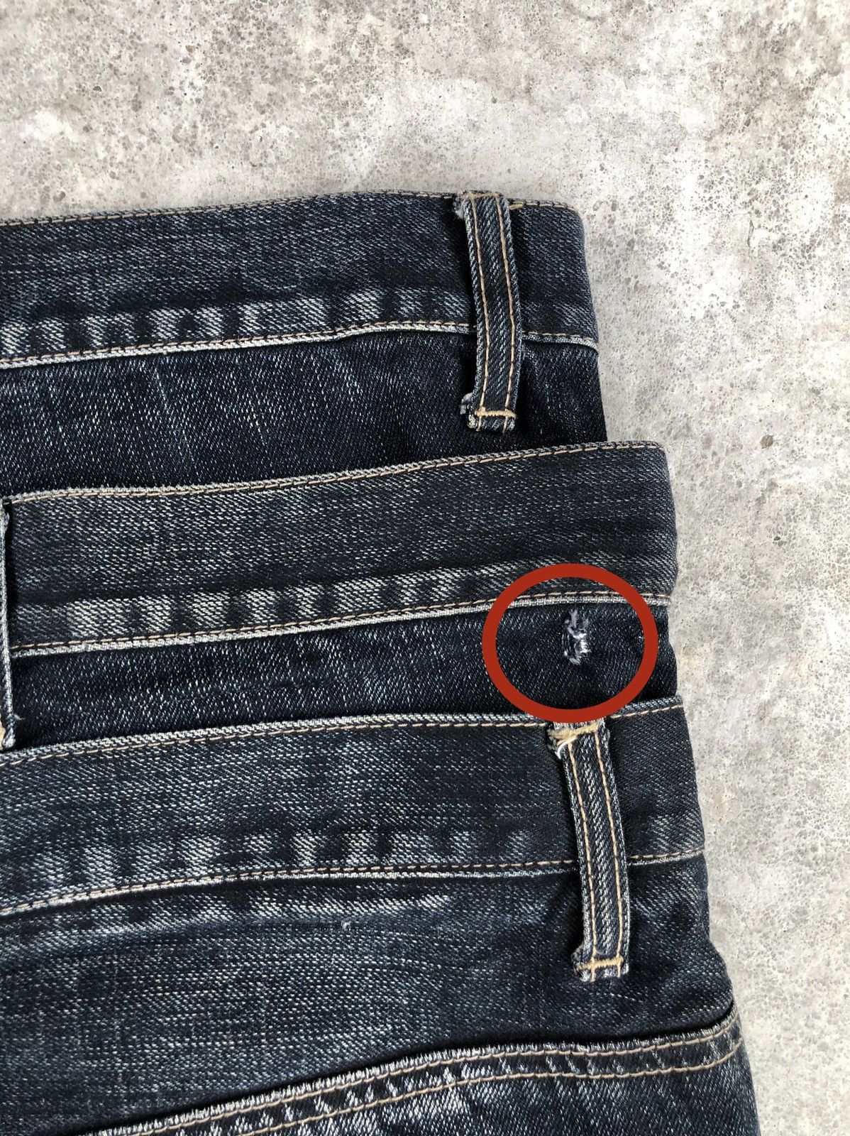 PPFM PPFM Double Waist Distressed Denim Punk Style Size US 33 - 16 Thumbnail