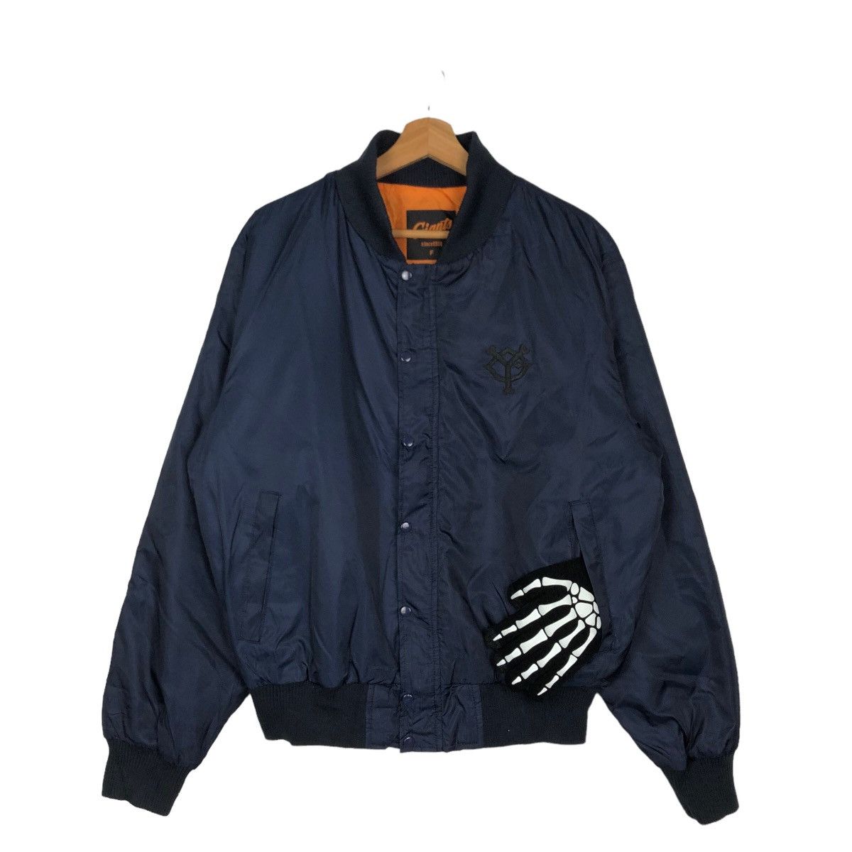Japanese Brand VINTAGE BOMBER JACKET GIANTS RIOT RIOT DESIGN MILITARY Size US M / EU 48-50 / 2 - 1 Thumbnail
