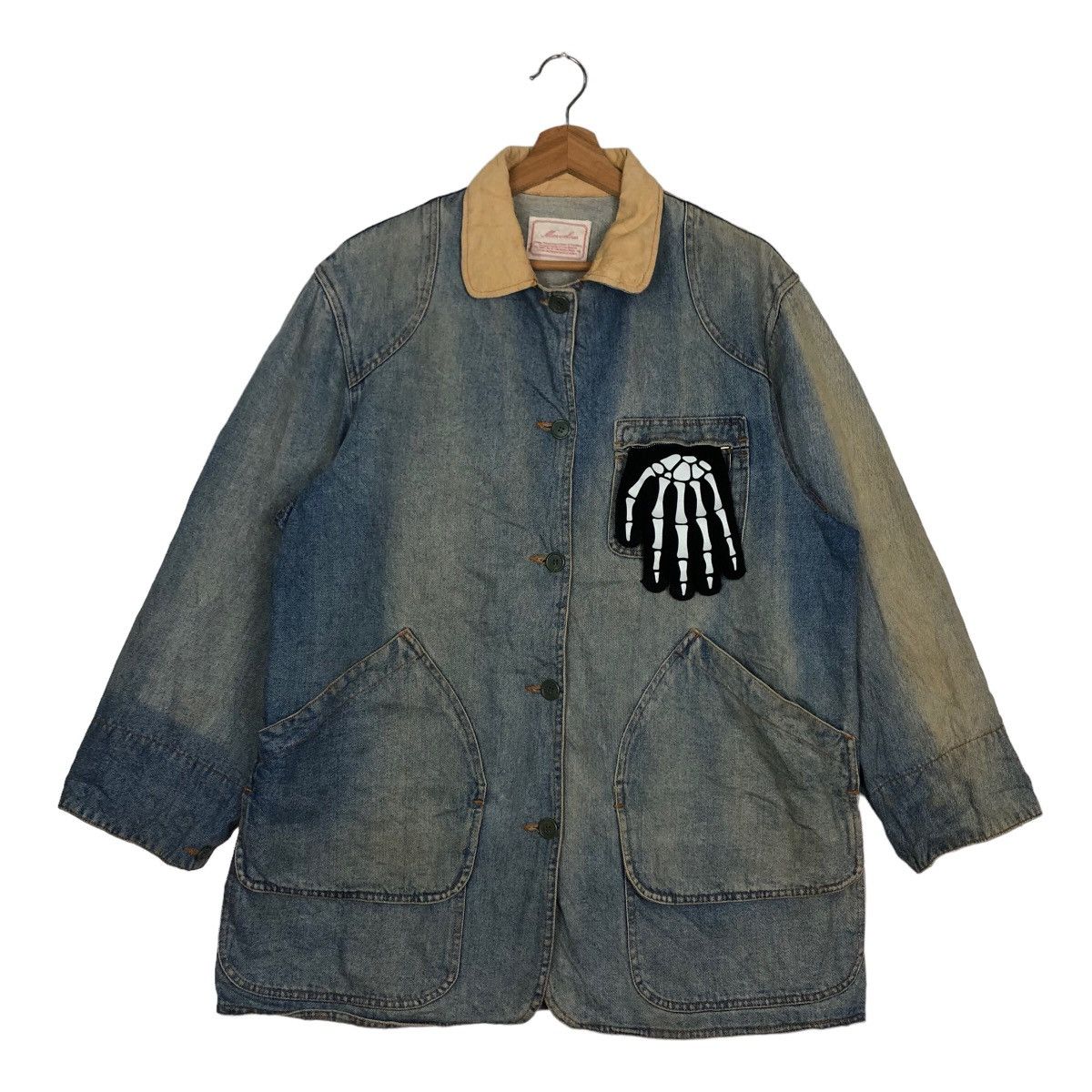 Japanese Brand VINTAGE CHORE DENIM WORK JACKET MANJELOUS ISSEY MIYAKE STYLE Size US L / EU 52-54 / 3 - 1 Thumbnail