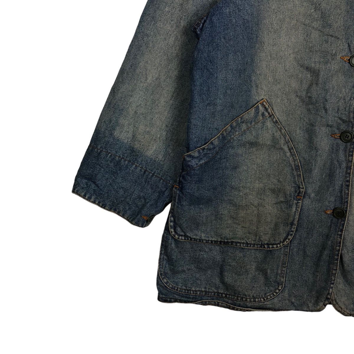 Japanese Brand VINTAGE CHORE DENIM WORK JACKET MANJELOUS ISSEY MIYAKE STYLE Size US L / EU 52-54 / 3 - 3 Thumbnail