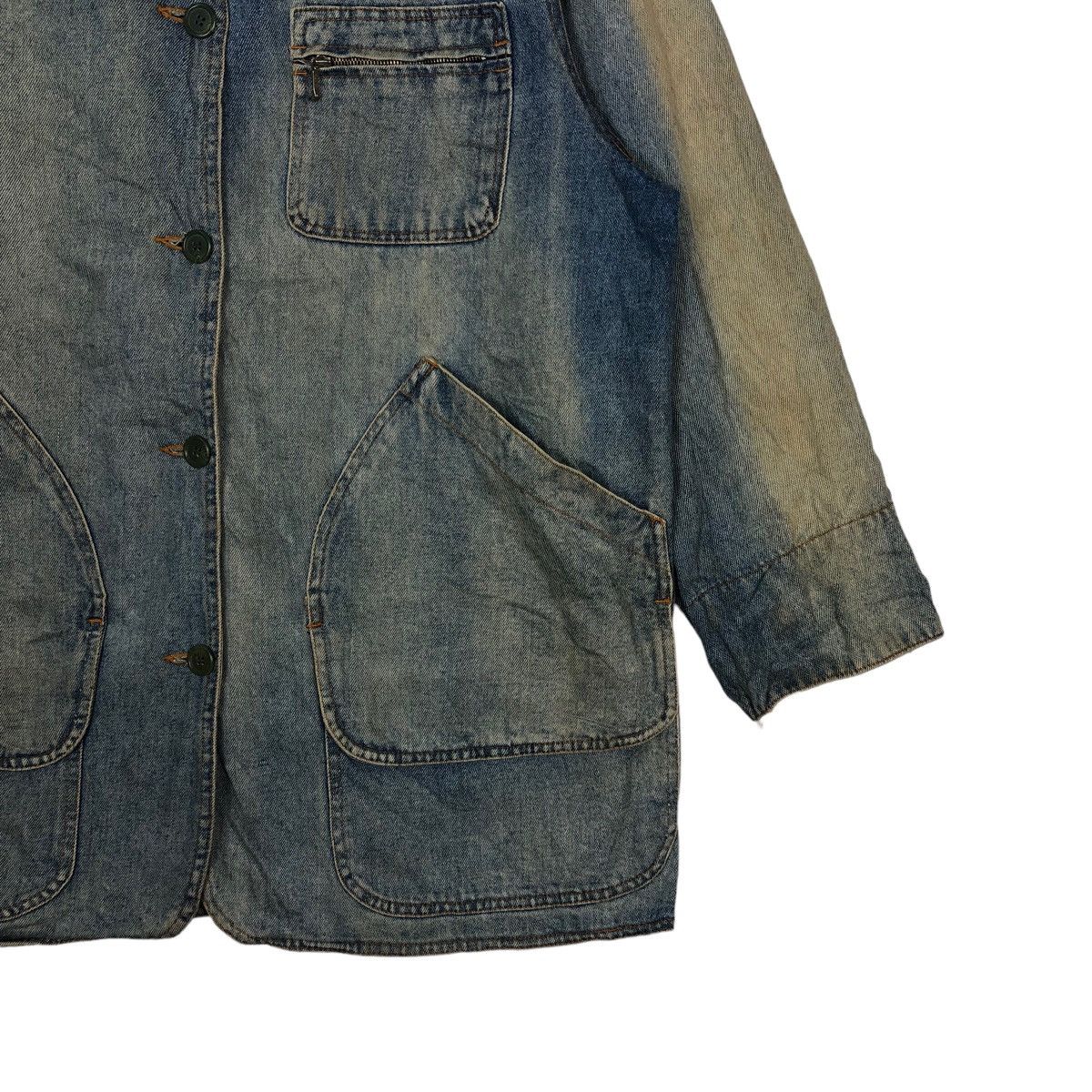 Japanese Brand VINTAGE CHORE DENIM WORK JACKET MANJELOUS ISSEY MIYAKE STYLE Size US L / EU 52-54 / 3 - 4 Thumbnail
