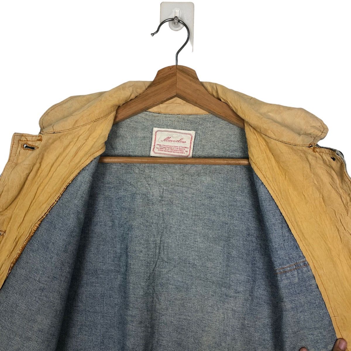 Japanese Brand VINTAGE CHORE DENIM WORK JACKET MANJELOUS ISSEY MIYAKE STYLE Size US L / EU 52-54 / 3 - 10 Thumbnail