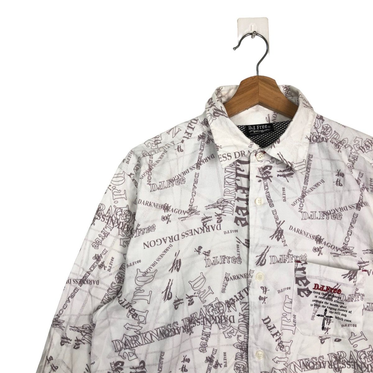 Japanese Brand RARE DJ FREE SHIRTS OVERPRINT PUNK Size US M / EU 48-50 / 2 - 6 Thumbnail