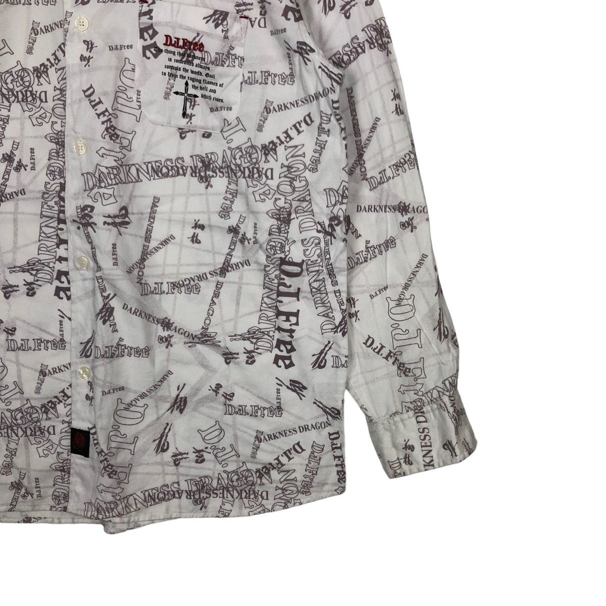 Japanese Brand RARE DJ FREE SHIRTS OVERPRINT PUNK Size US M / EU 48-50 / 2 - 4 Thumbnail