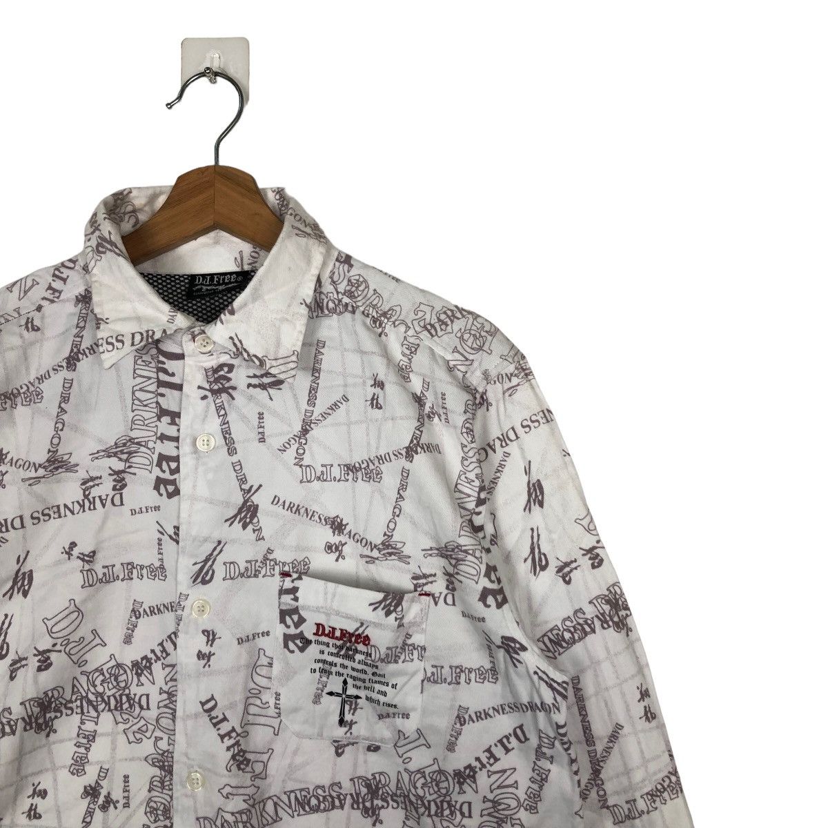 Japanese Brand RARE DJ FREE SHIRTS OVERPRINT PUNK Size US M / EU 48-50 / 2 - 5 Thumbnail