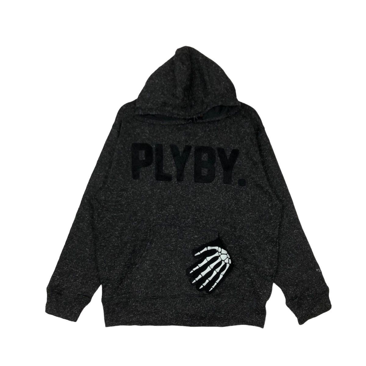 VINTAGE HOODIE PLAYBOY BIG LOGO EMBROIDERED SPELL OUT