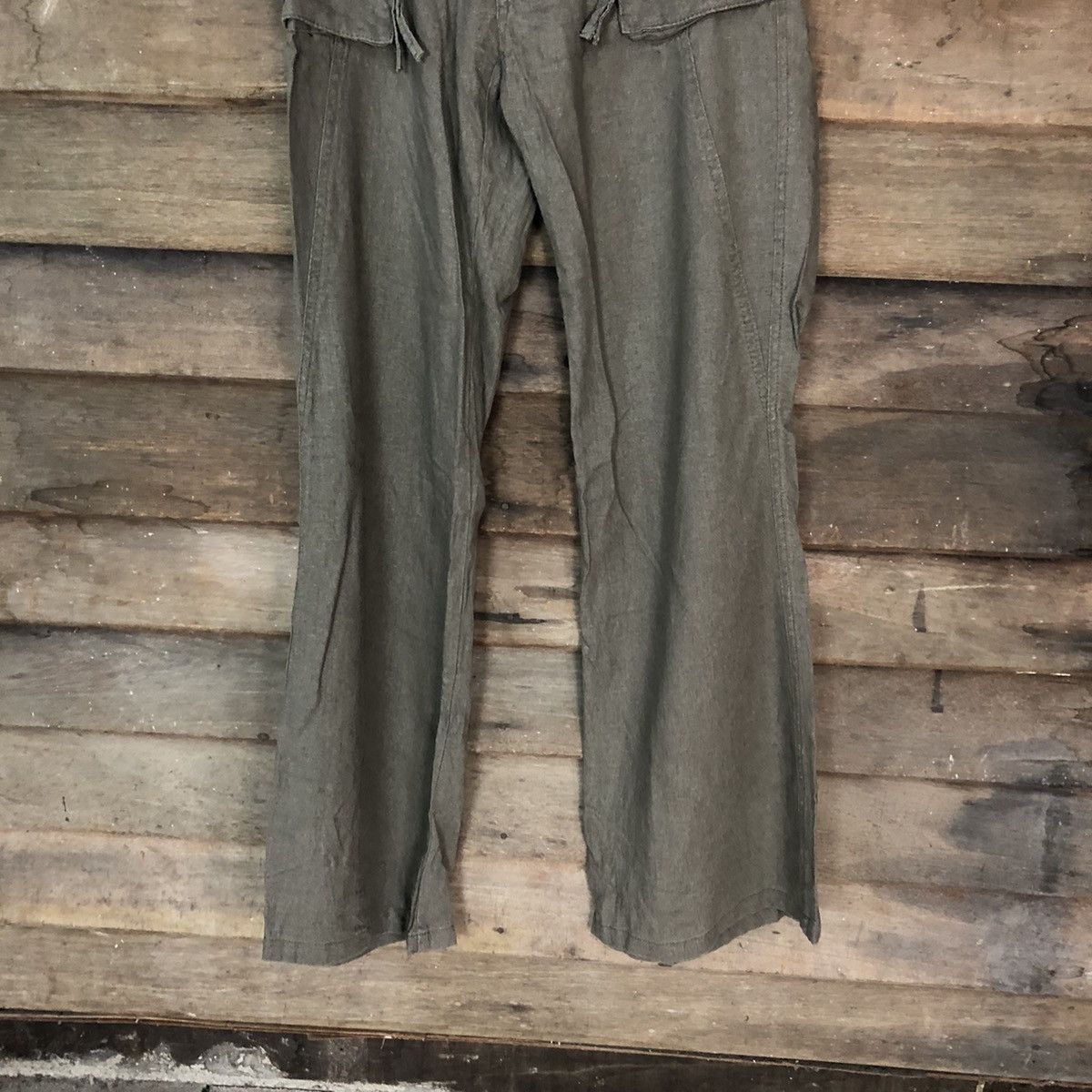 Japanese Brand Double Edge Green multipocket Cargo Pants #3976 Size US 28 / EU 44 - 3 Thumbnail