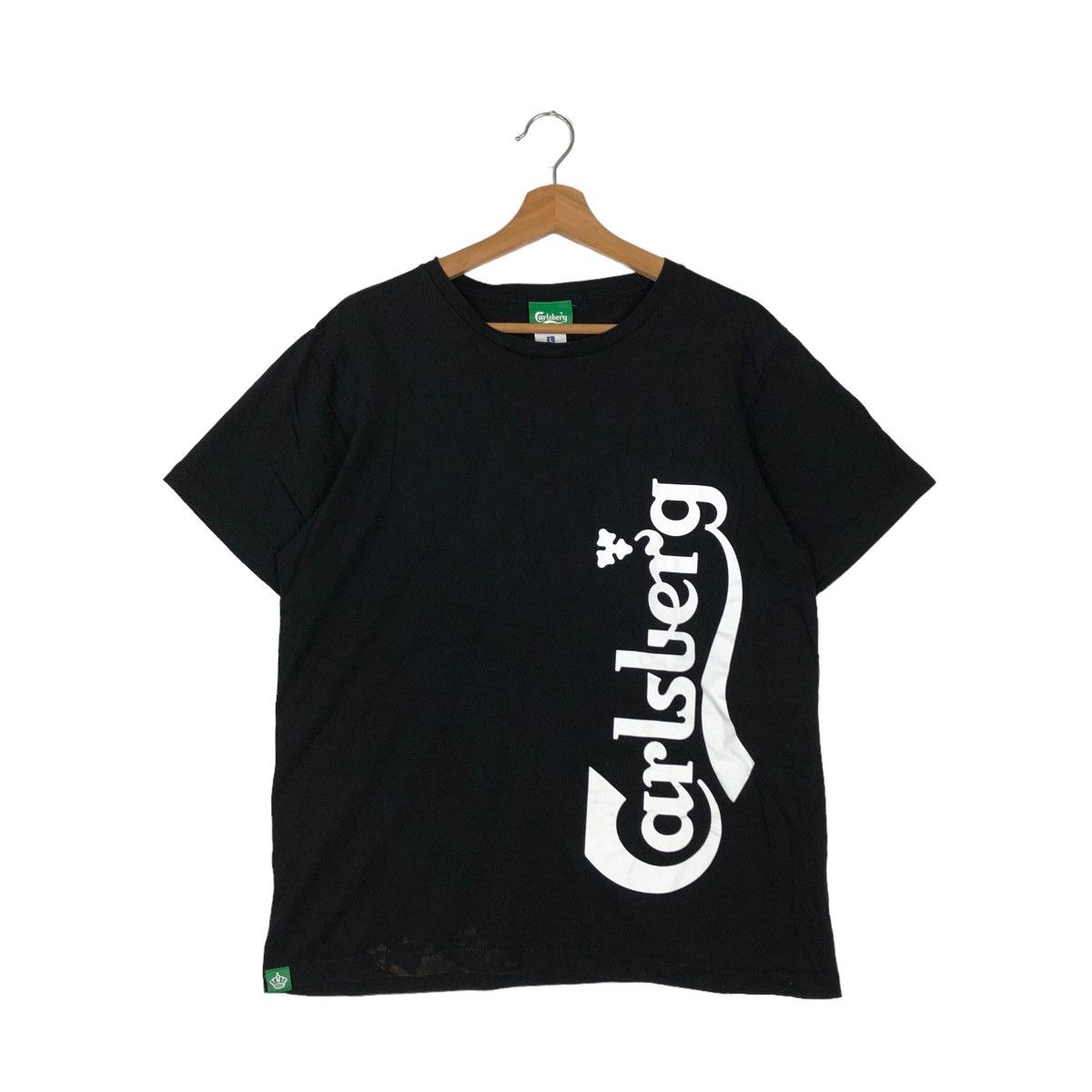 Japanese Brand VINTAGE CARLSBERG TEE BIG LOGO Size US L / EU 52-54 / 3 - 1 Thumbnail
