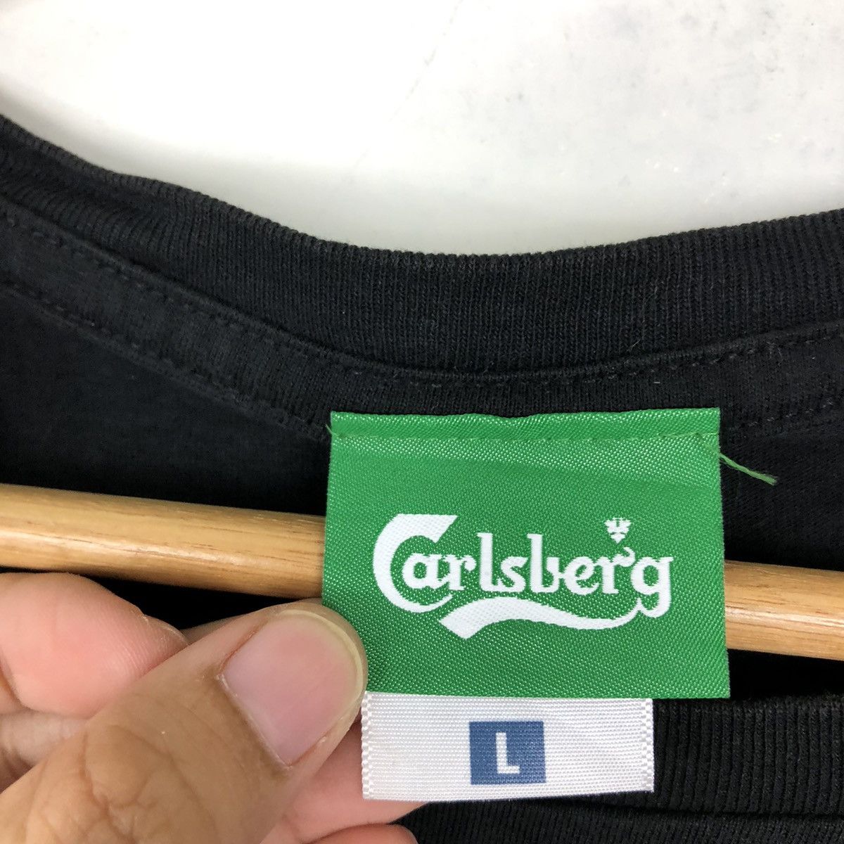 Japanese Brand VINTAGE CARLSBERG TEE BIG LOGO Size US L / EU 52-54 / 3 - 8 Thumbnail