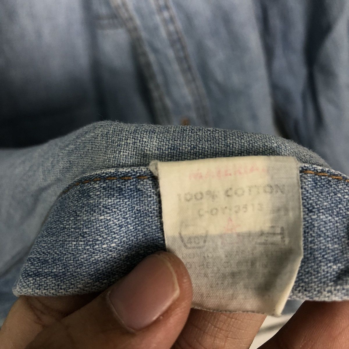 Japanese Brand VINTAGE CHAMBRAY DENIM BIG JOHN HYSTERIC GLAMOUR DESIGN Size US M / EU 48-50 / 2 - 16 Thumbnail