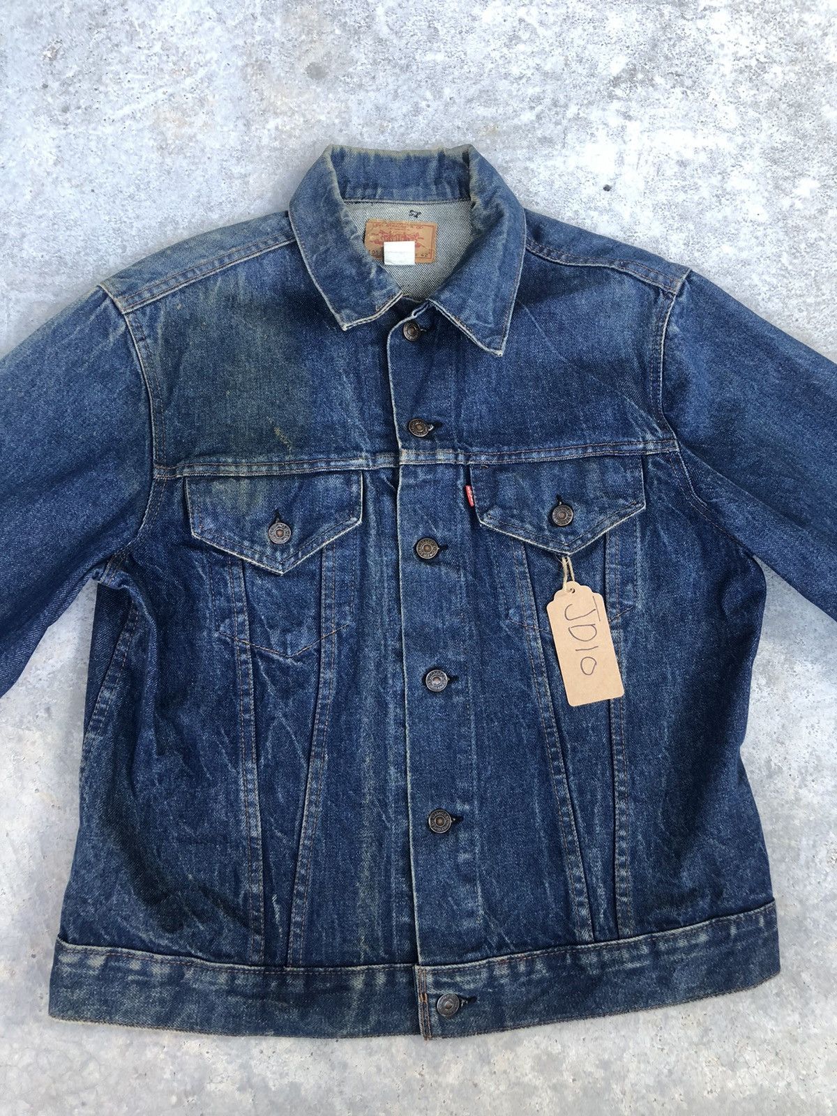 Levi's Vintage 80s Levi’s Denim Jacket Distressed Size US L / EU 52-54 / 3 - 4 Thumbnail