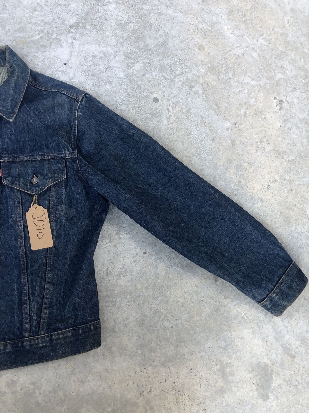 Levi's Vintage 80s Levi’s Denim Jacket Distressed Size US L / EU 52-54 / 3 - 3 Thumbnail
