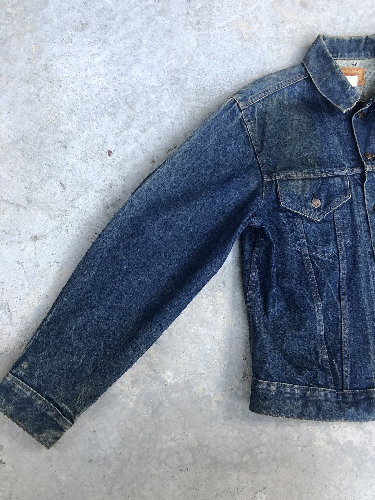 Levi's Vintage 80s Levi’s Denim Jacket Distressed Size US L / EU 52-54 / 3 - 2 Thumbnail