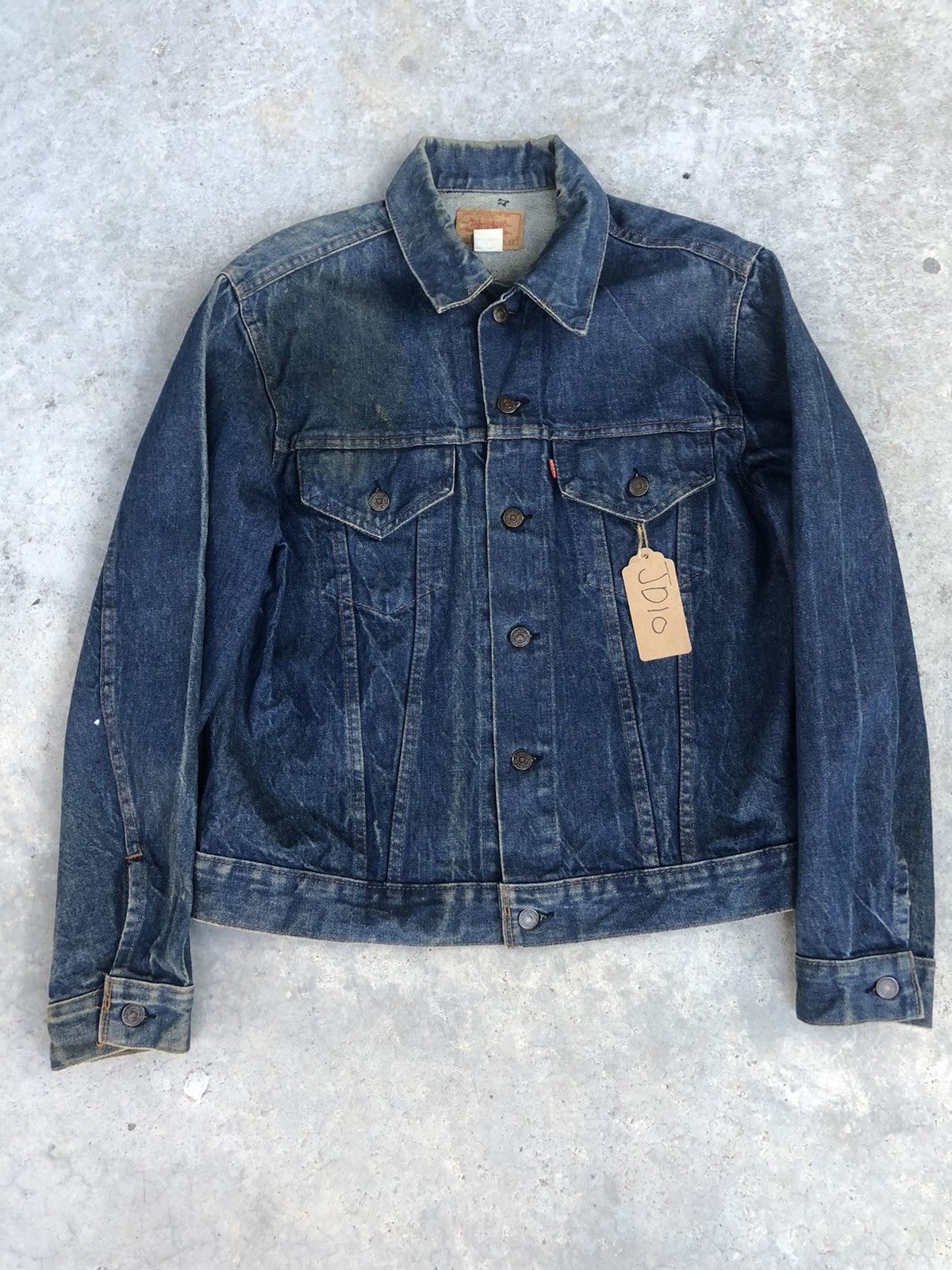 Levi's Vintage 80s Levi’s Denim Jacket Distressed Size US L / EU 52-54 / 3 - 1 Thumbnail