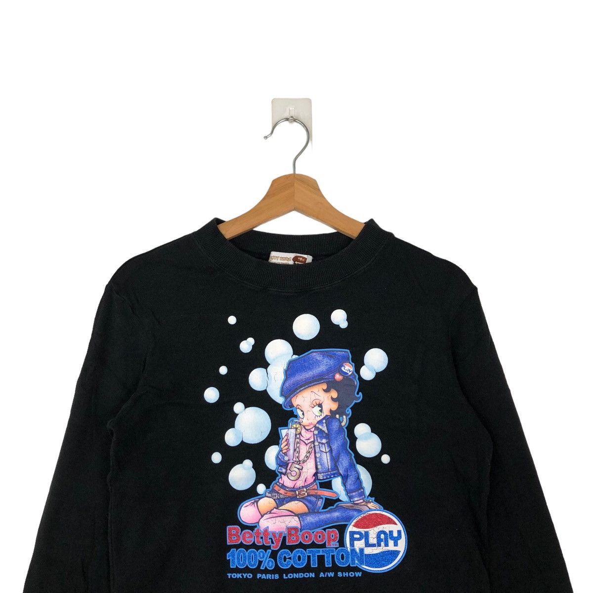 Cartoon Network VINTAGE BETTY BOOPS LONG SLEEVE T SHIRT BIG LOGO Size US M / EU 48-50 / 2 - 2 Thumbnail