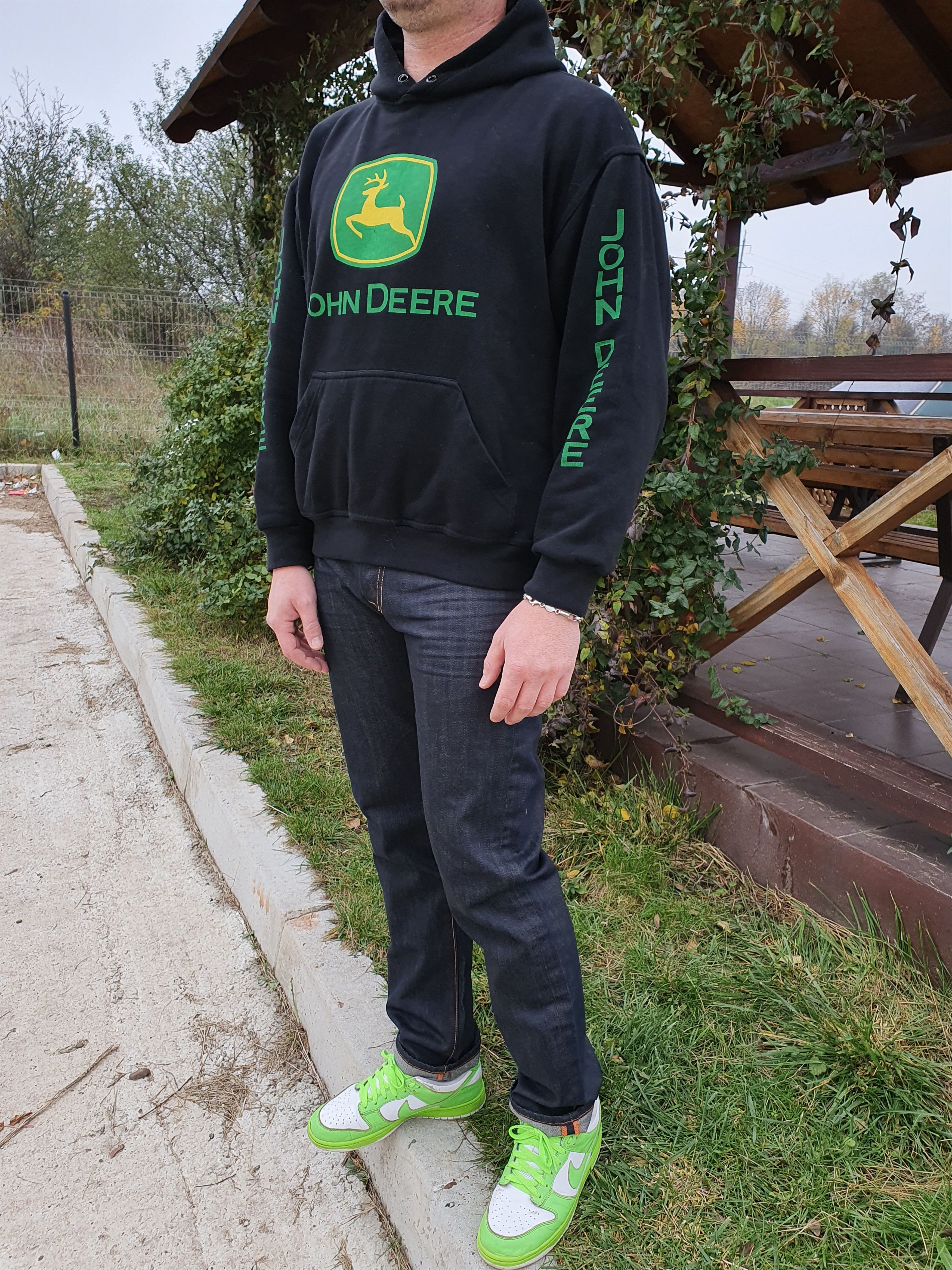 Japanese Brand × John Deere 90s Vintage John Deere Workers big logo hoodie sweatshirt Size US M / EU 48-50 / 2 - 5 Thumbnail