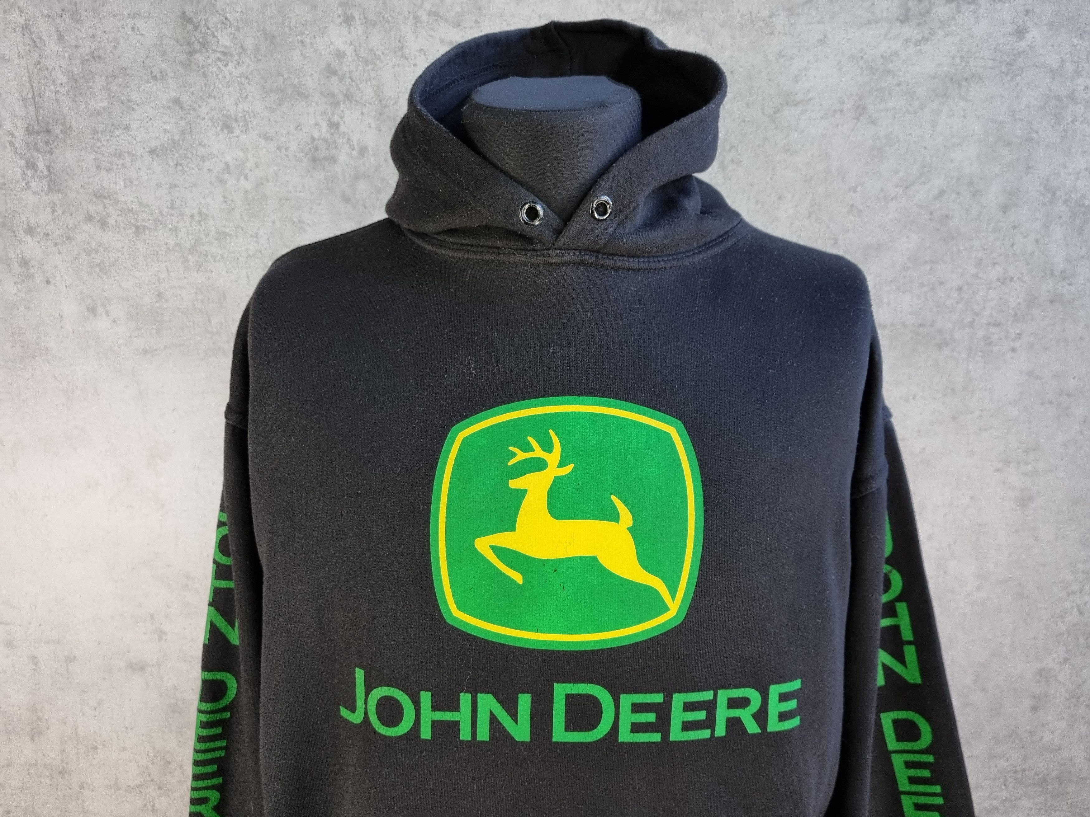 Japanese Brand × John Deere 90s Vintage John Deere Workers big logo hoodie sweatshirt Size US M / EU 48-50 / 2 - 2 Thumbnail