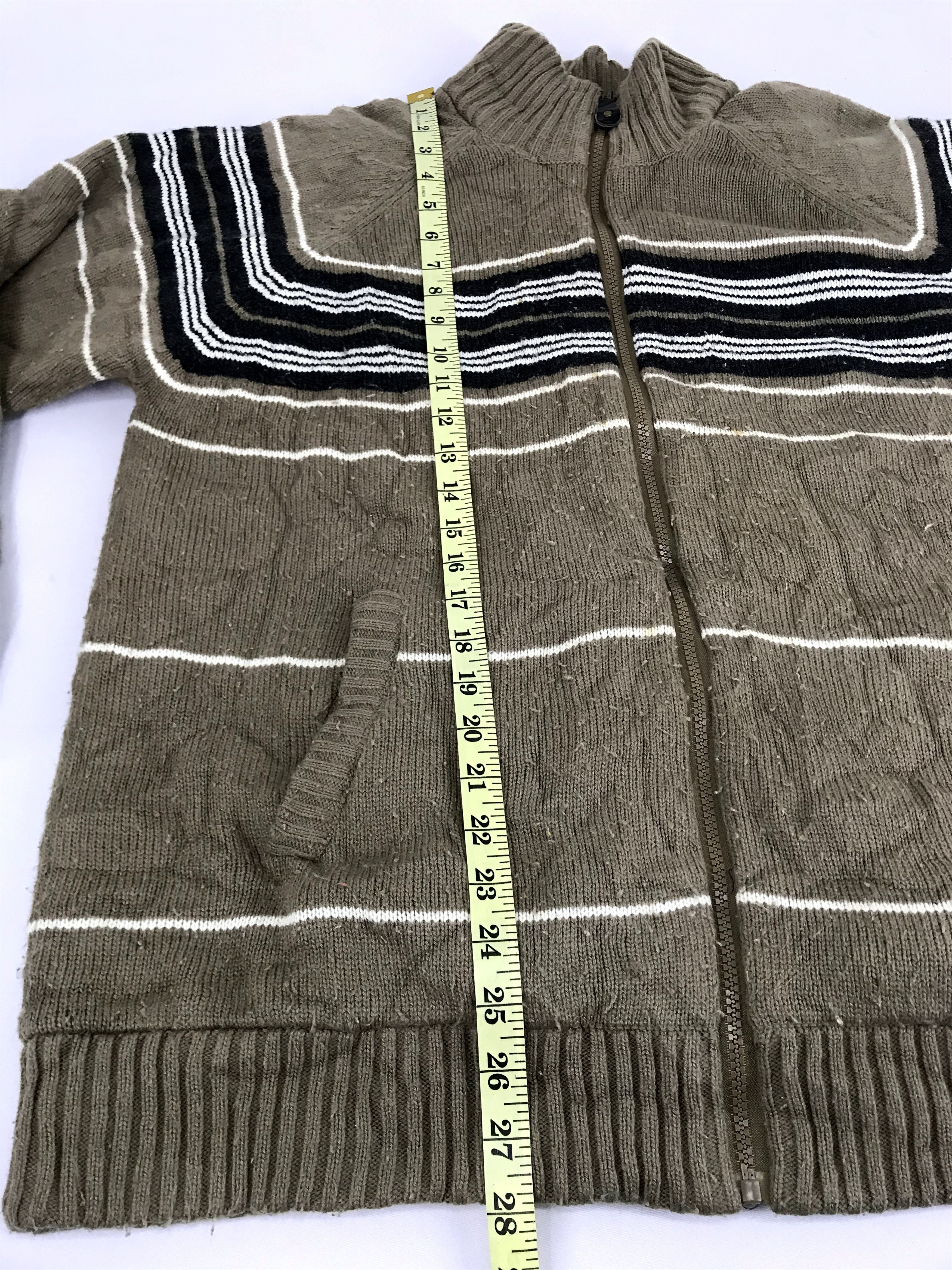 Japanese Brand Real Standard Sherpa Inner Sweatshirt Striped Desig Size US L / EU 52-54 / 3 - 11 Thumbnail