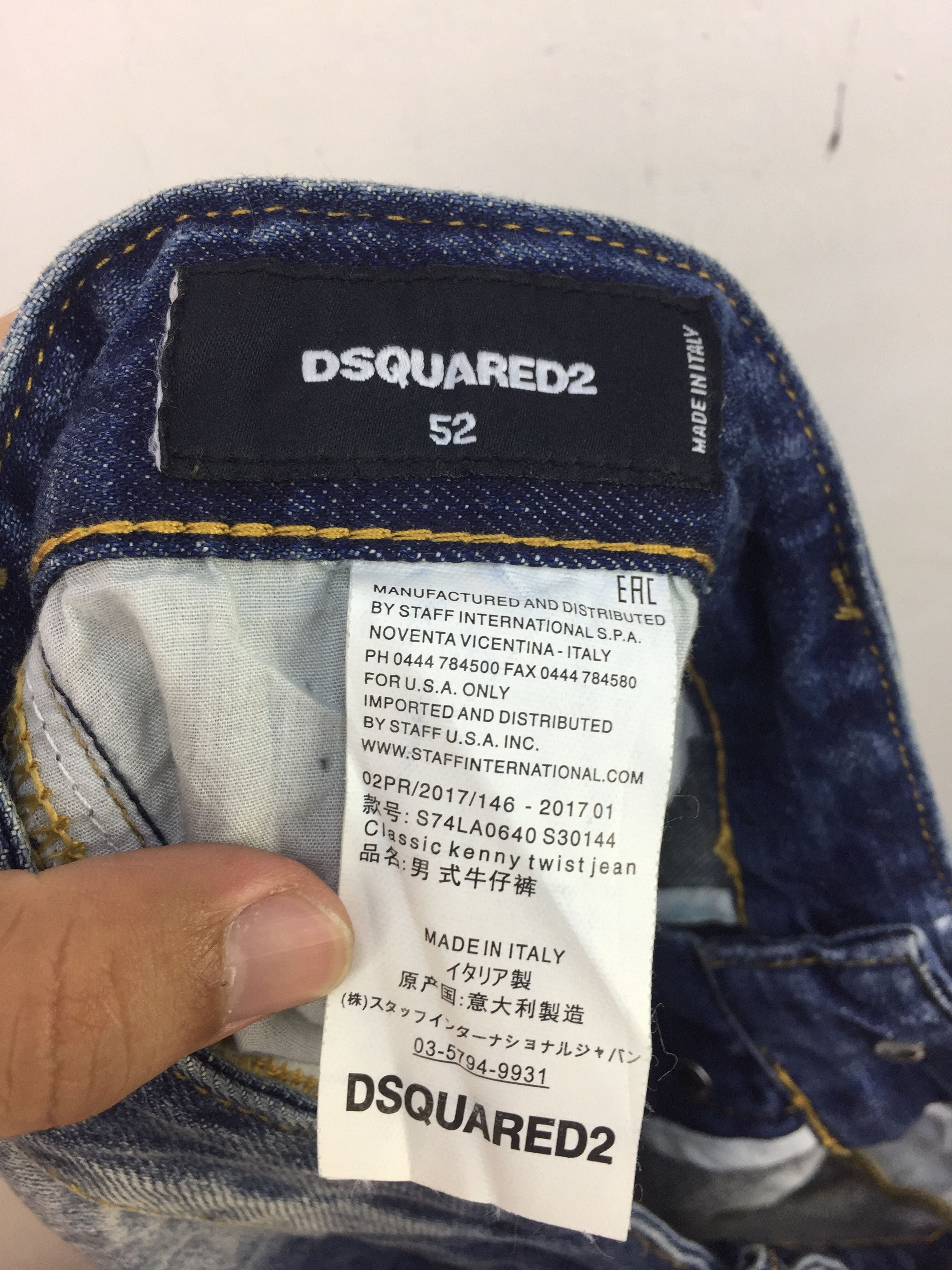 Dsquared2 DSquared2 Distressed and Ripped Rider Style Pant Size US 37 - 9 Thumbnail