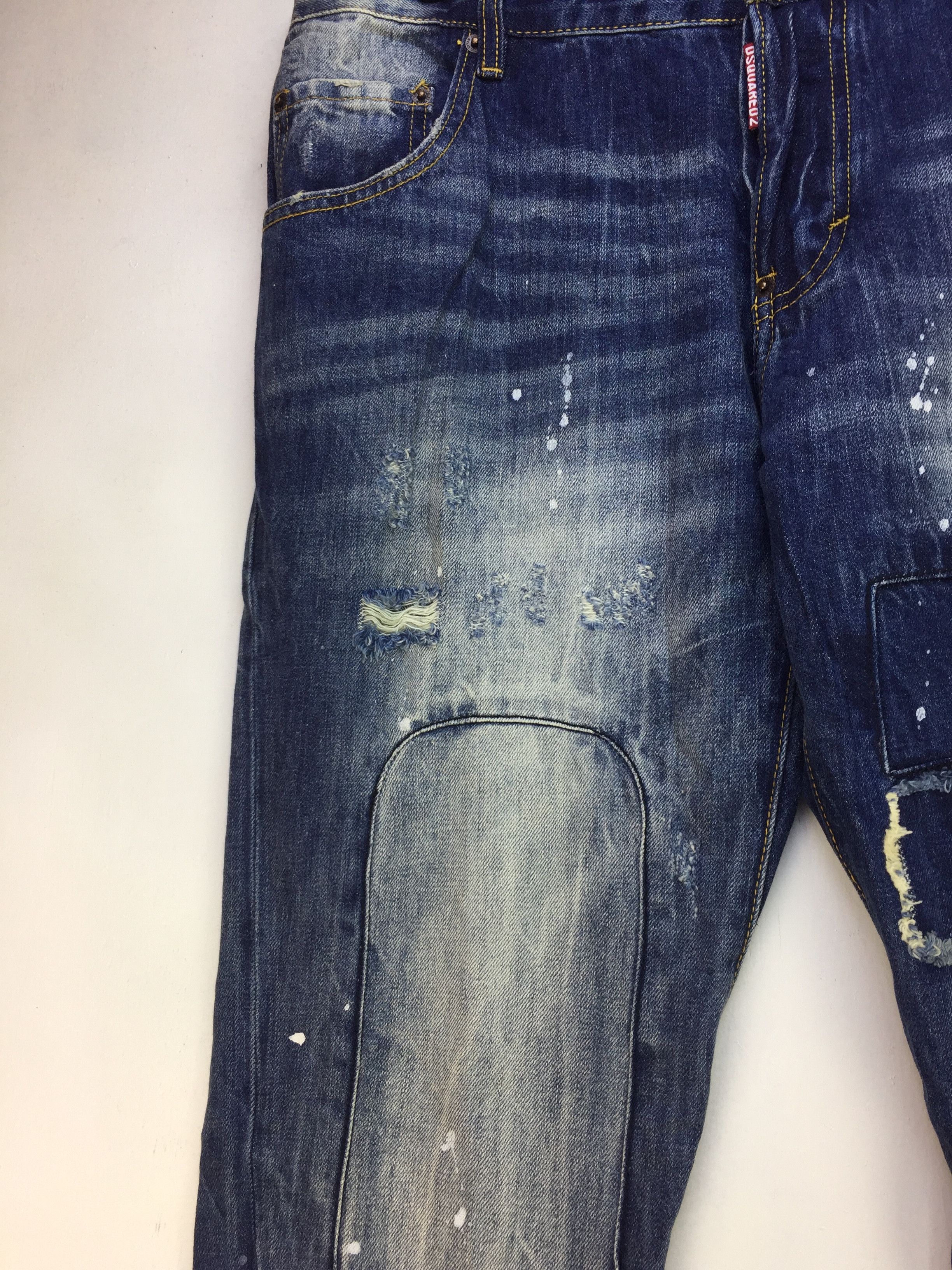 Dsquared2 DSquared2 Distressed and Ripped Rider Style Pant Size US 37 - 3 Thumbnail