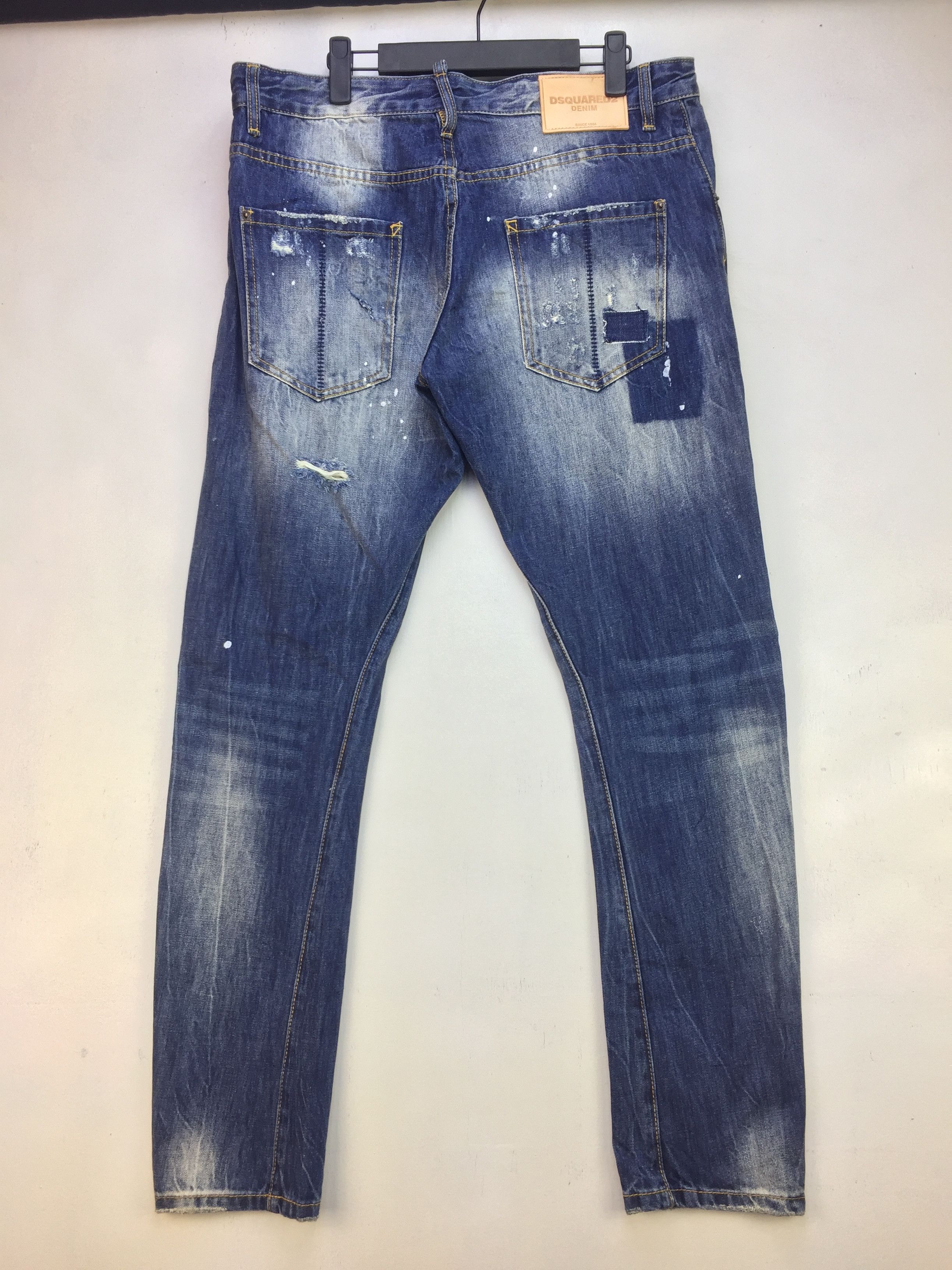 Dsquared2 DSquared2 Distressed and Ripped Rider Style Pant Size US 37 - 6 Thumbnail