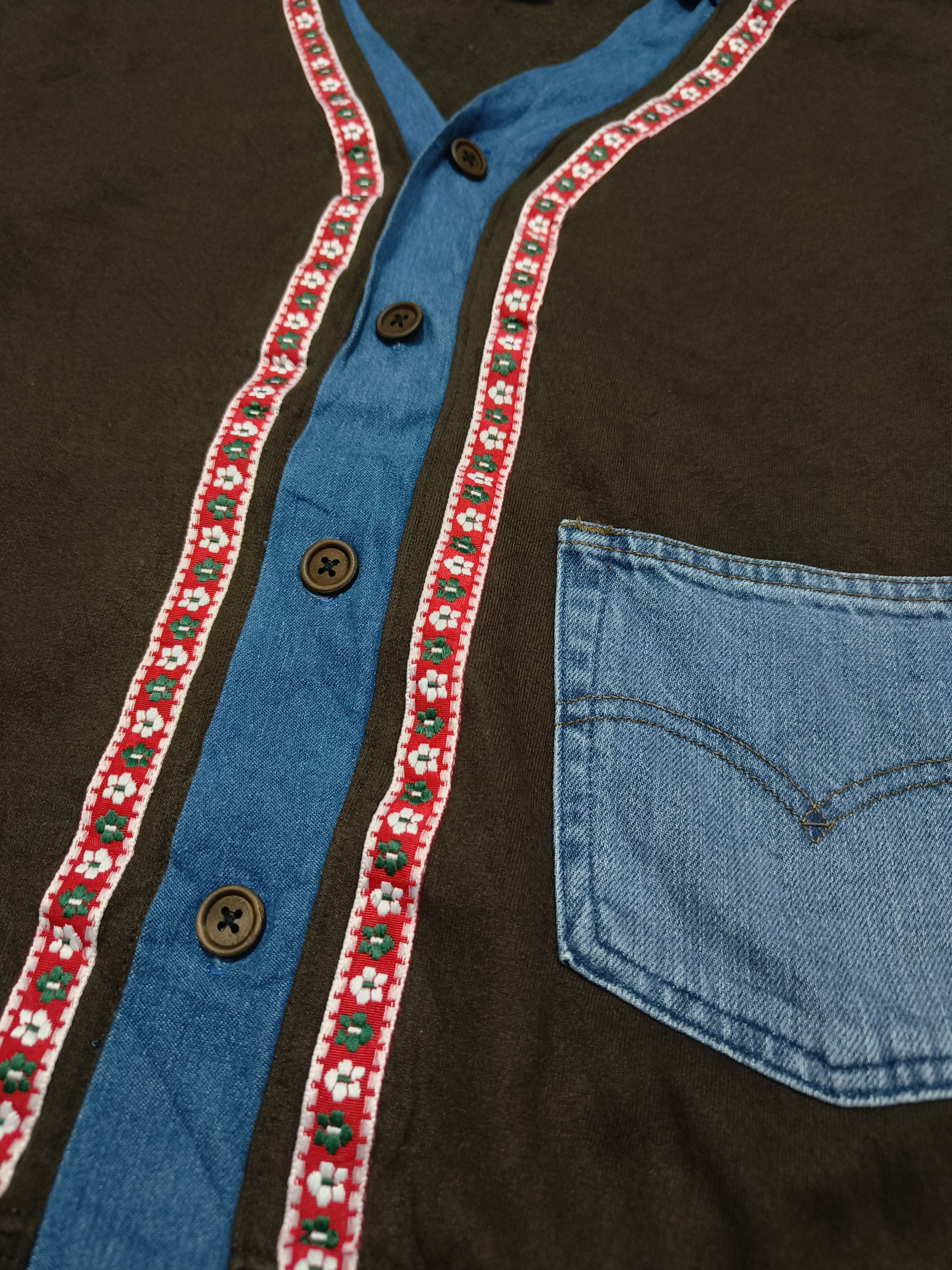 Other Bohemian Custom Reworked Gildan Tag Cardigan Shirt Hoodie Size US M / EU 48-50 / 2 - 5 Thumbnail