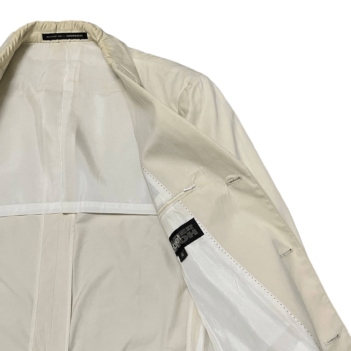 Gaultier Homme Objet Gaultier Homme Objet Jacket Cream Size US M / EU 48-50 / 2 - 9 Thumbnail
