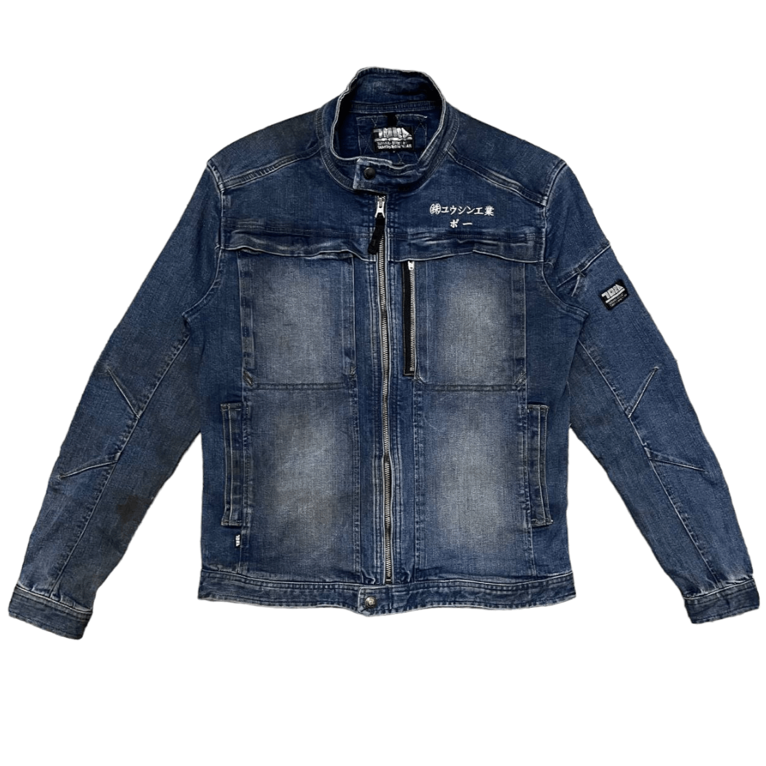 Japanese Brand Vintage Japanese Toraichi Work Wear Denim Jacket Size US L / EU 52-54 / 3 - 1 Thumbnail