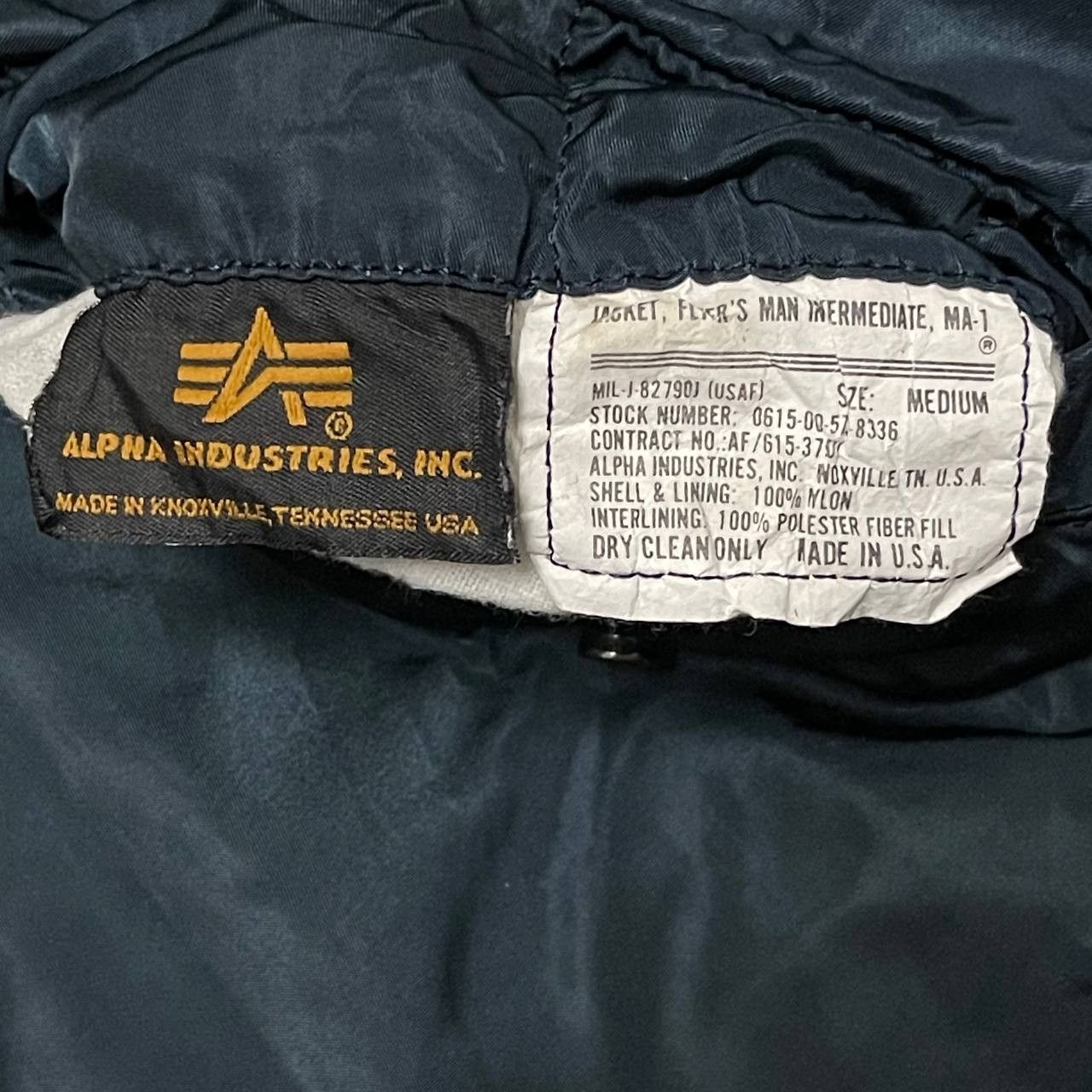 Alpha Industries Vintage Alpha Industries Ma 1 Military Flight Bomber Jacket Size US M / EU 48-50 / 2 - 9 Thumbnail