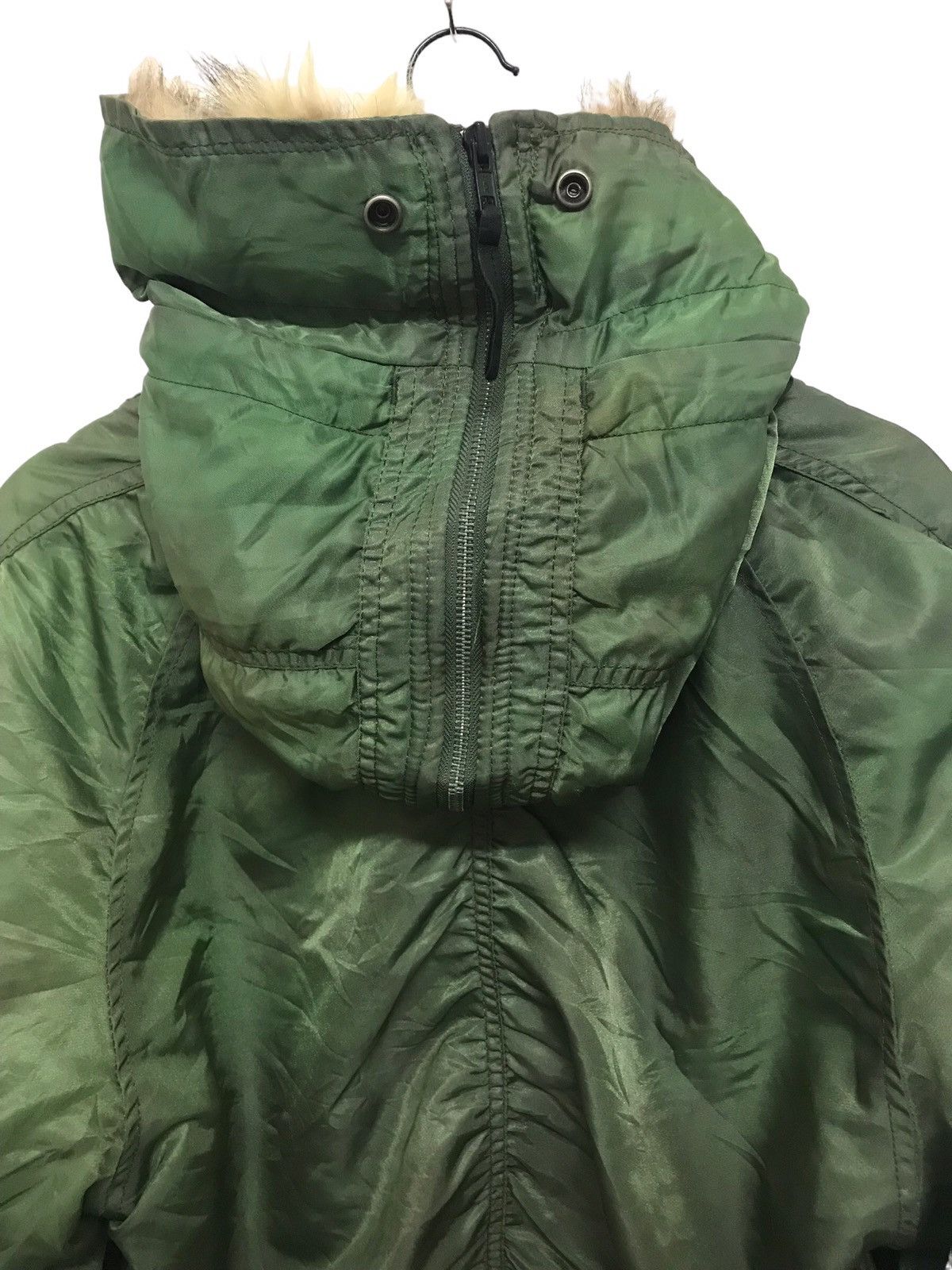 Vintage 🔥🔥BEST OFFER🔥🔥Vintage Army Fur Hoodie Bomber Jacket Military Size US L / EU 52-54 / 3 - 8 Thumbnail
