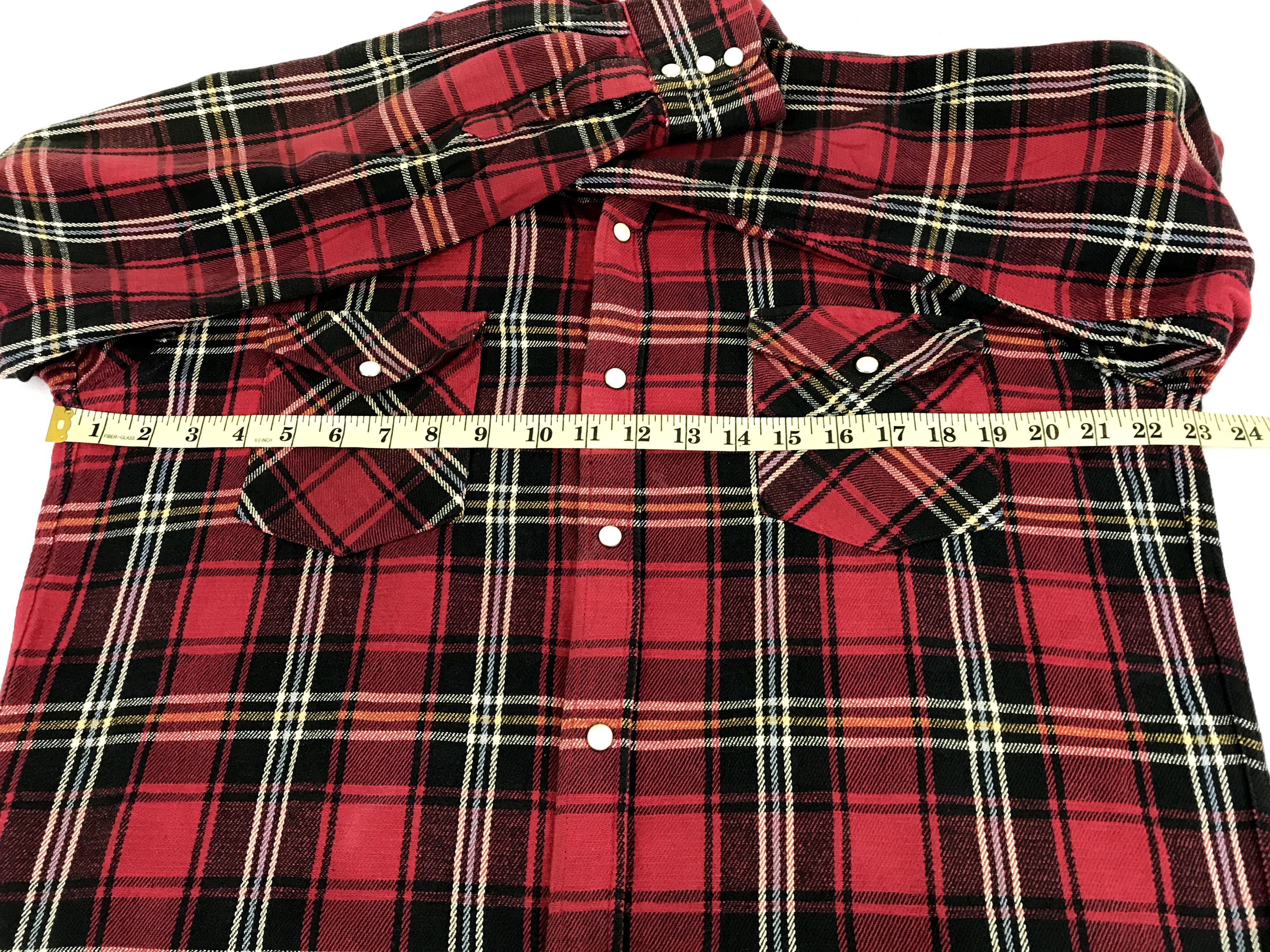 Flannel Vintage Prentiss Snap Button Flannel Shirt Double Pockets Size US L / EU 52-54 / 3 - 8 Thumbnail