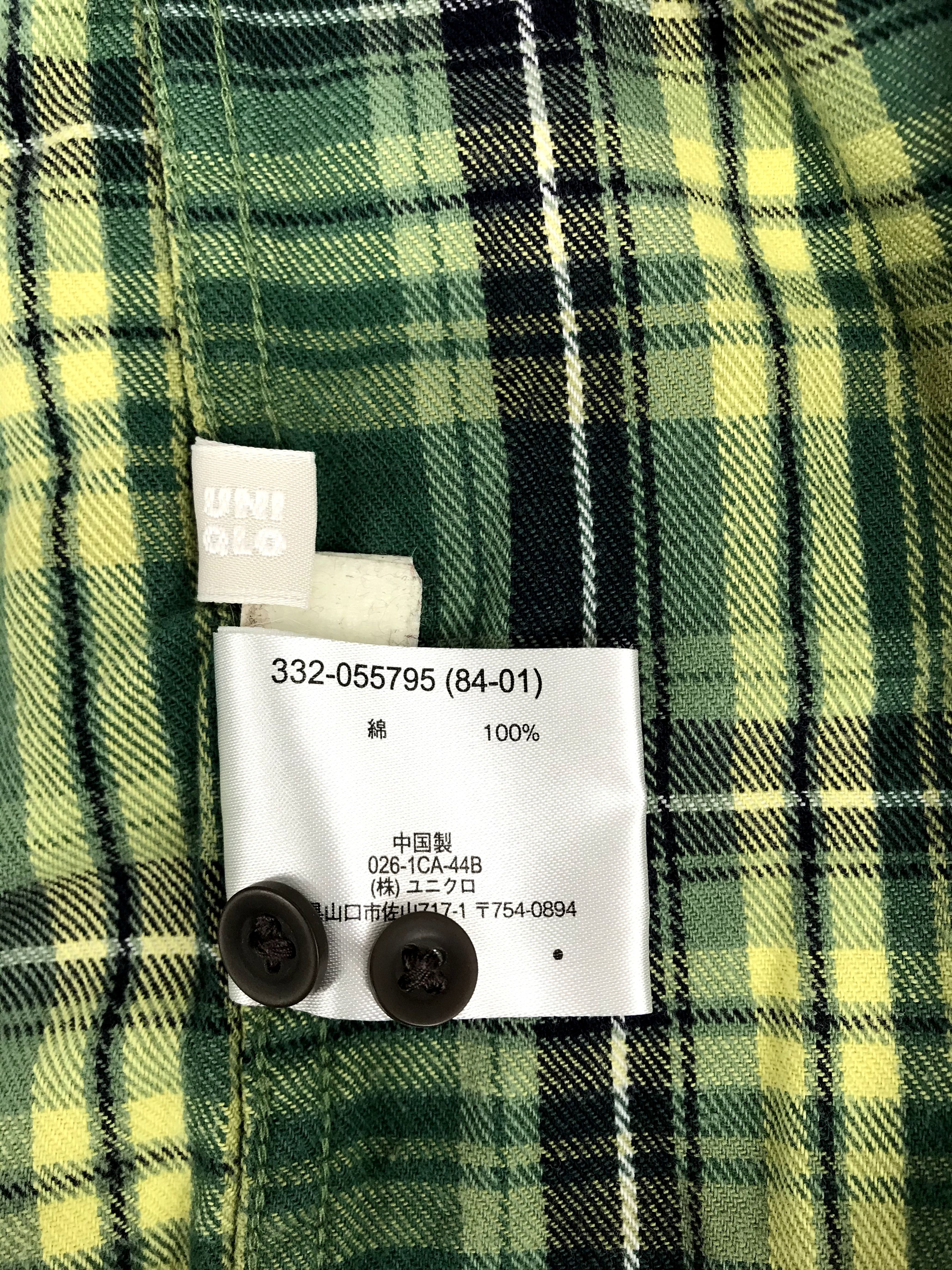 Flannel Uniqlo Flannel Casual Single Pocket Square Plaid Check Size US XS / EU 42 / 0 - 6 Thumbnail
