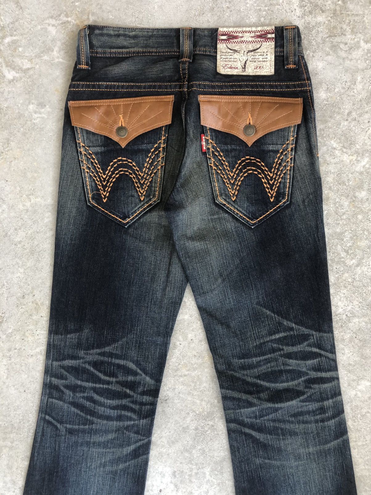 If Six Was Nine Edwin XV Flared Jeans Distressed Jeans Size US 30 / EU 46 - 8 Thumbnail