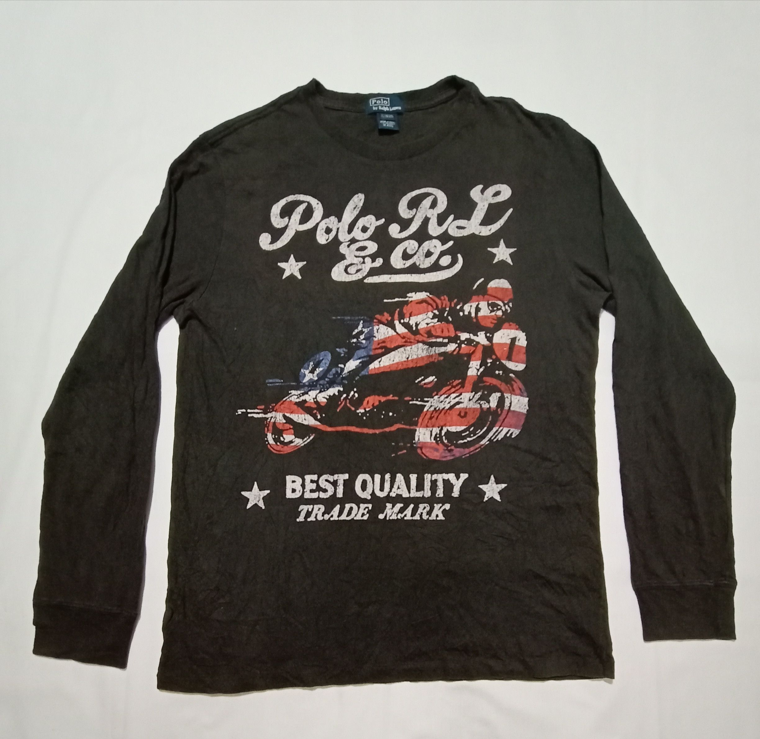 Polo Ralph Lauren Polo Ralph Lauren Motorcycle Bike Graphic Tee Size US M / EU 48-50 / 2 - 1 Thumbnail