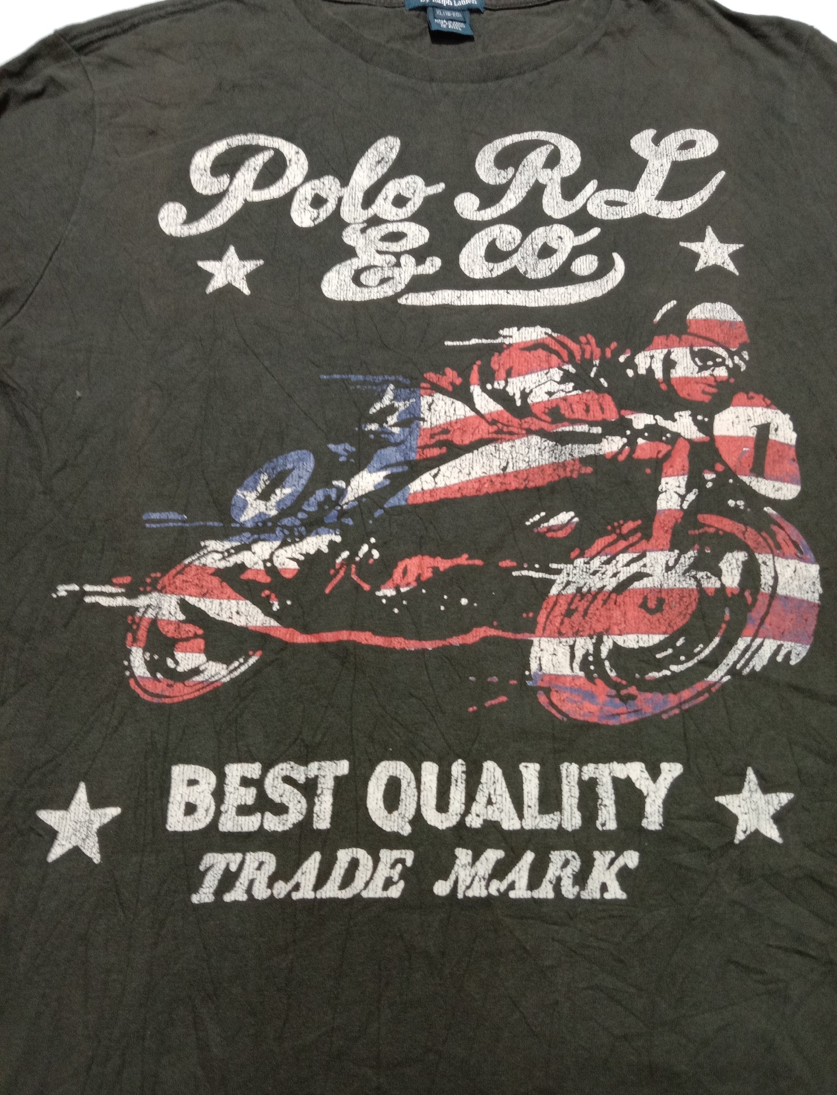 Polo Ralph Lauren Polo Ralph Lauren Motorcycle Bike Graphic Tee Size US M / EU 48-50 / 2 - 3 Thumbnail