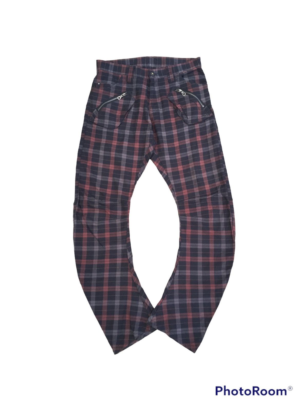 PPFM PPFM Plaid Curve Pants Size US 34 / EU 50 - 1 Thumbnail