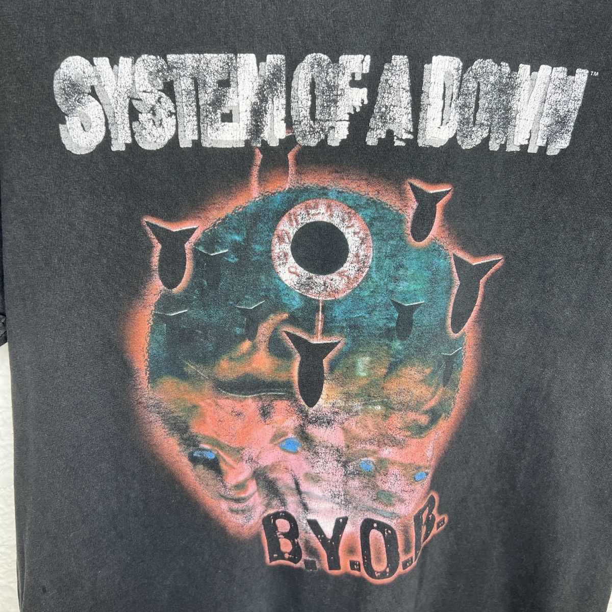 Band Tees Rare Print System Of A Down Vintage Band Tee BYOB SOAD Rock Size US L / EU 52-54 / 3 - 4 Thumbnail