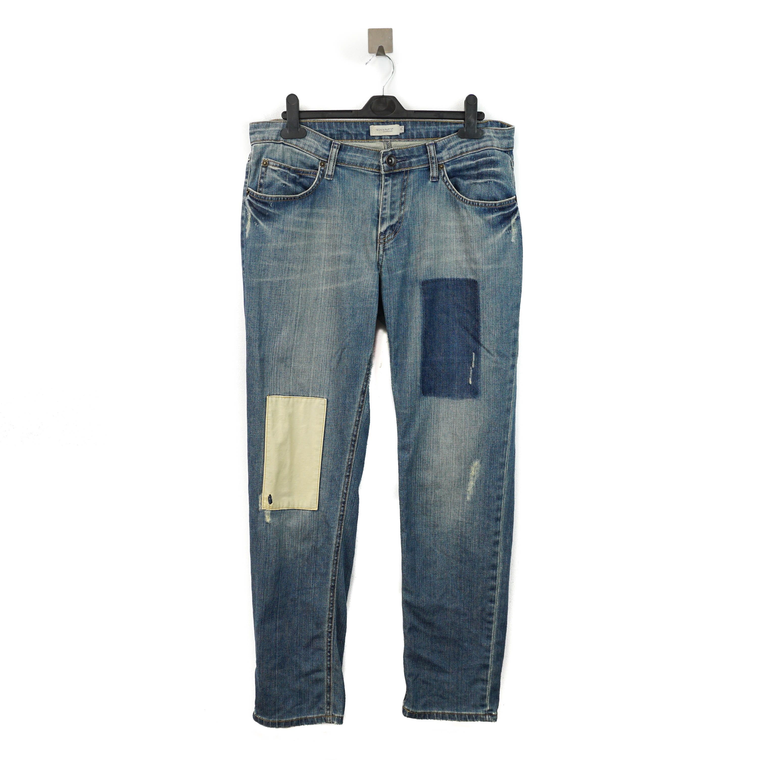 Vintage Bon'a Parte Patchwork Denim Archive Jeans Size 34" / US 12 / IT 48 - 1 Thumbnail