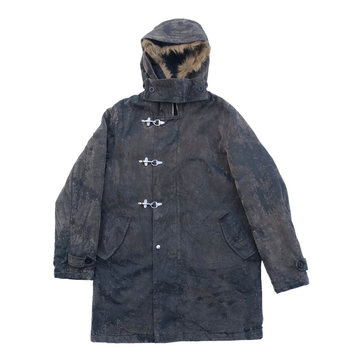 Japanese Brand Badger Faux Fur Longcoat Hoodie Size US M / EU 48-50 / 2 - 1 Thumbnail