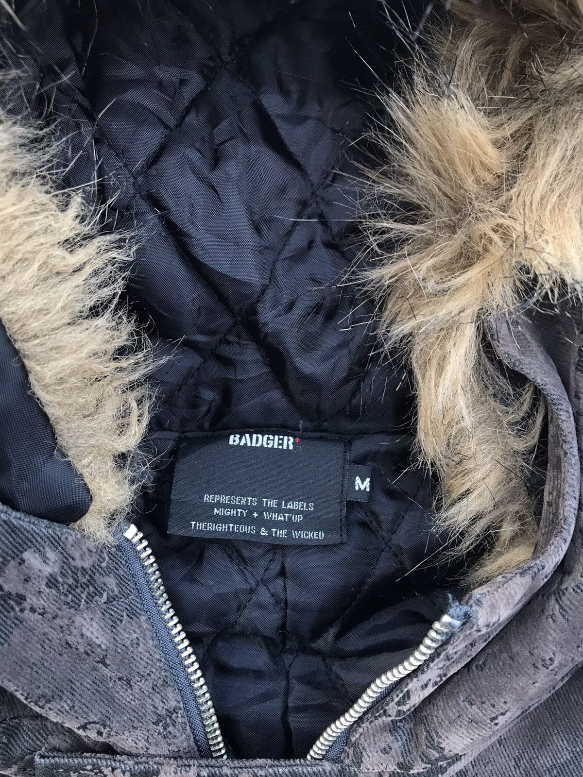 Japanese Brand Badger Faux Fur Longcoat Hoodie Size US M / EU 48-50 / 2 - 2 Thumbnail