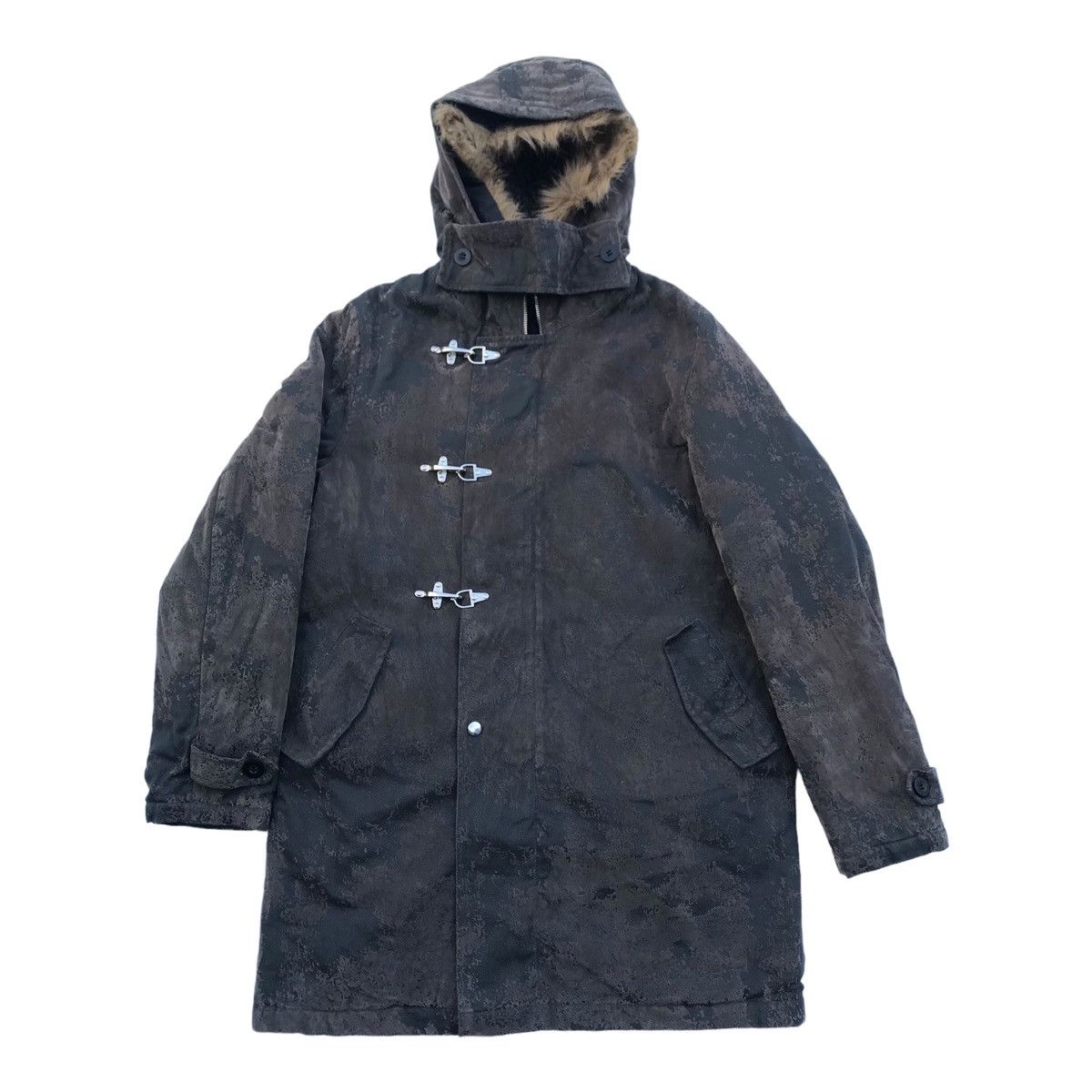 Japanese Brand Badger Faux Fur Longcoat Hoodie Size US M / EU 48-50 / 2 - 5 Thumbnail