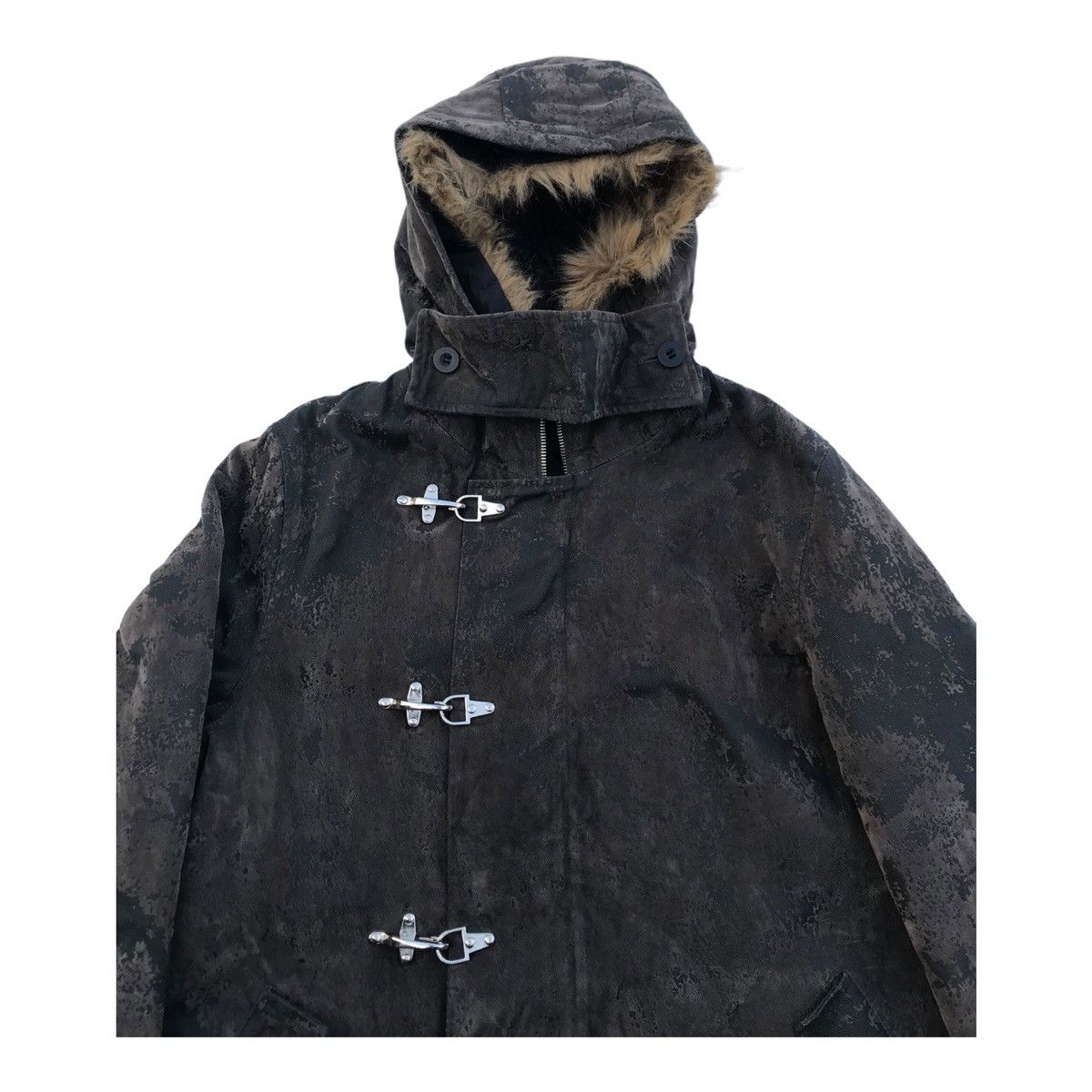 Japanese Brand Badger Faux Fur Longcoat Hoodie Size US M / EU 48-50 / 2 - 3 Thumbnail