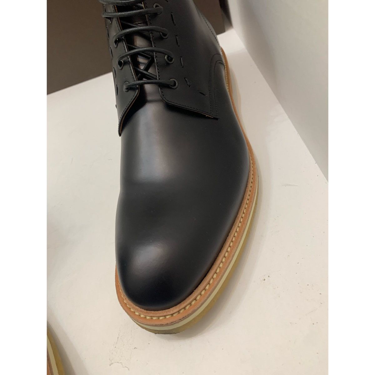 Armando Cabral ARMANDO CABRAL BLACK LACE UP BOOTS Size US 13 / EU 46 - 5 Thumbnail