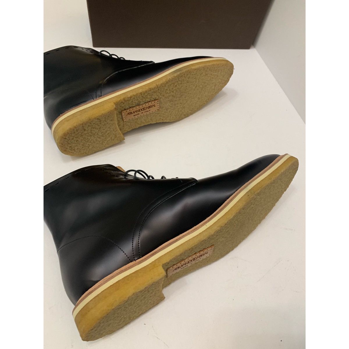 Armando Cabral ARMANDO CABRAL BLACK LACE UP BOOTS Size US 13 / EU 46 - 17 Thumbnail