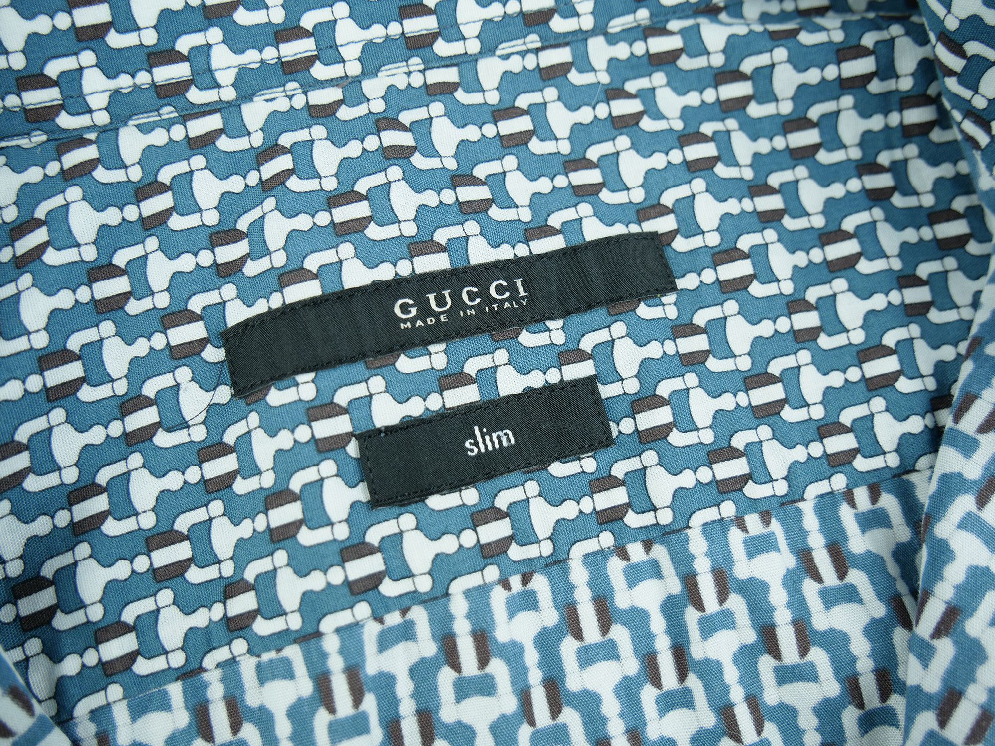 Gucci Gucci slim monogram shirt Size US M / EU 48-50 / 2 - 4 Thumbnail
