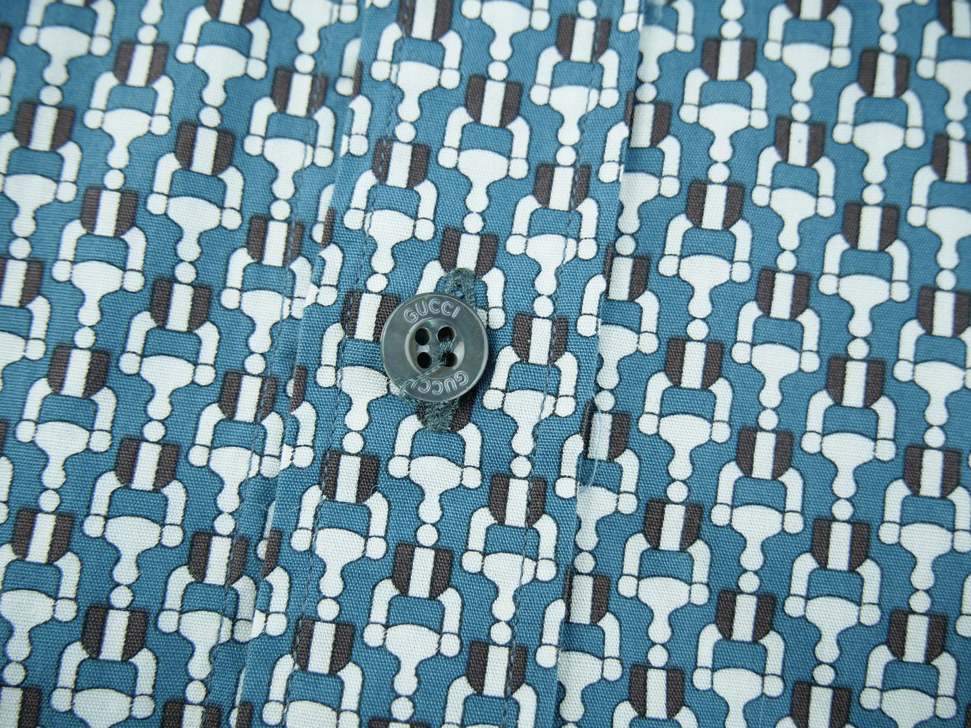 Gucci Gucci slim monogram shirt Size US M / EU 48-50 / 2 - 5 Thumbnail