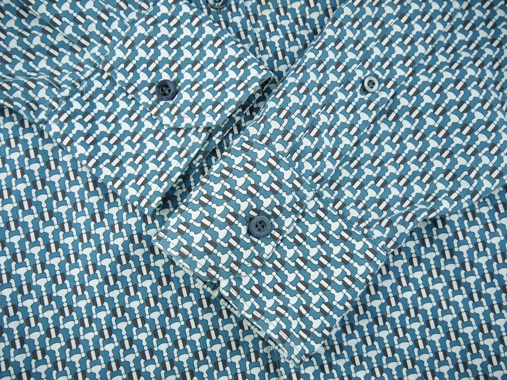Gucci Gucci slim monogram shirt Size US M / EU 48-50 / 2 - 6 Thumbnail