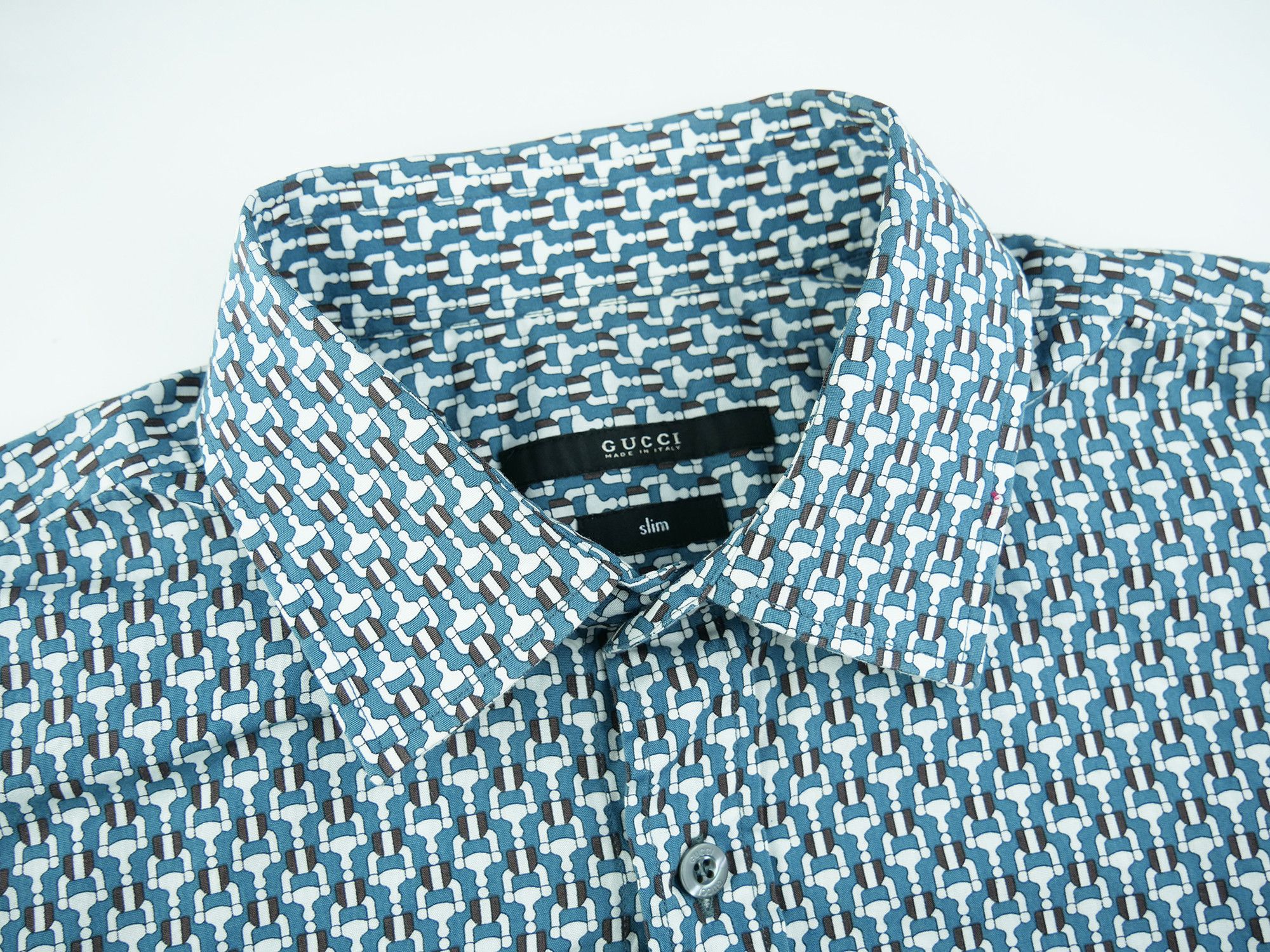 Gucci Gucci slim monogram shirt Size US M / EU 48-50 / 2 - 3 Thumbnail