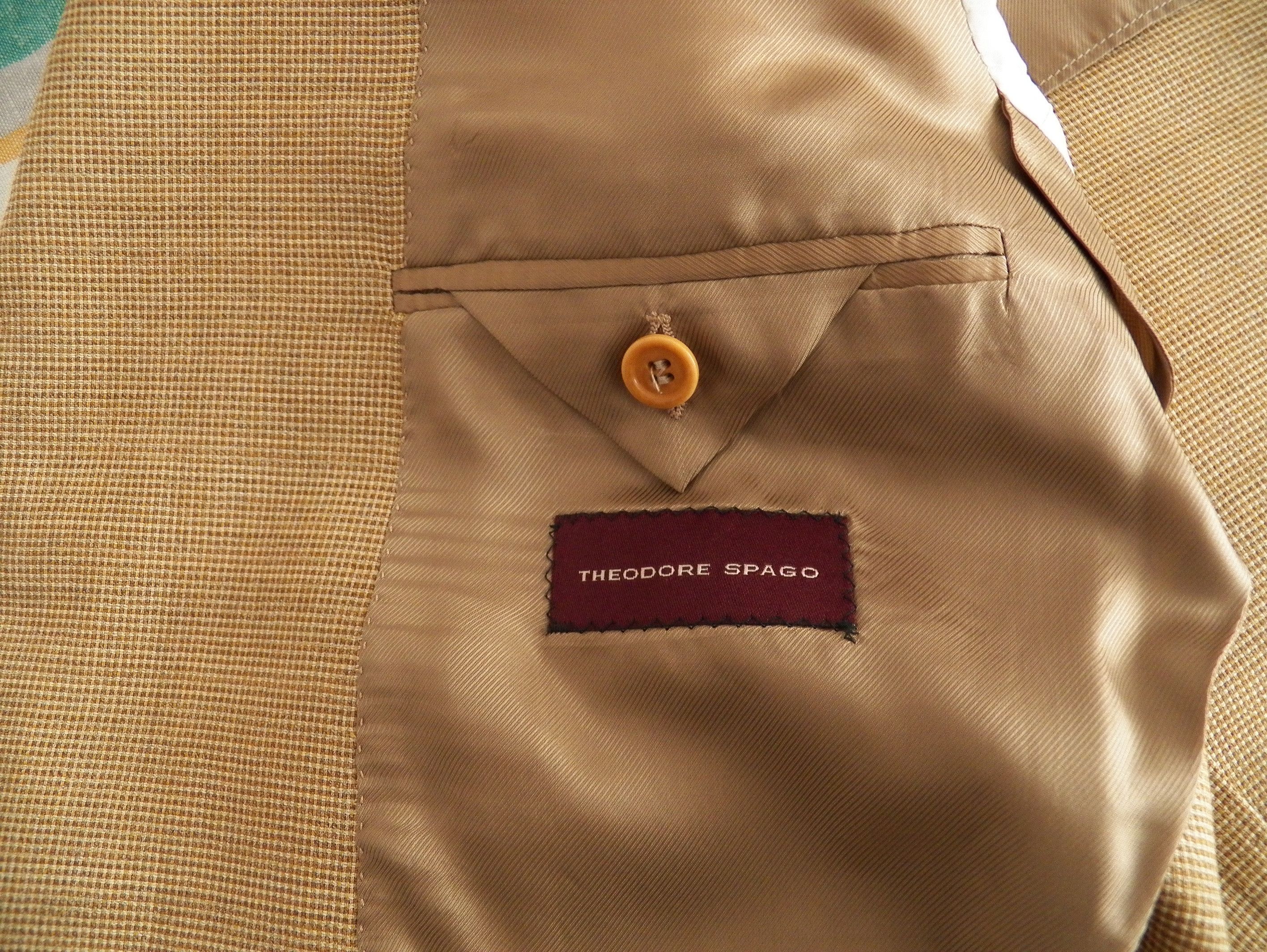 Vintage Theodore Spago JACKET Loro Piana Zelander merino wool blazer Size 40R - 2 Thumbnail